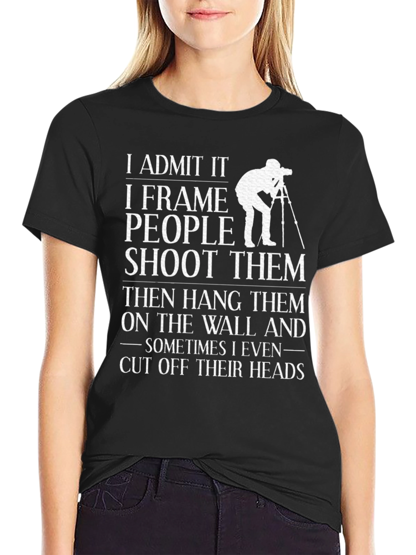 Photographers Pun Tee - I Frame People T-Shirt