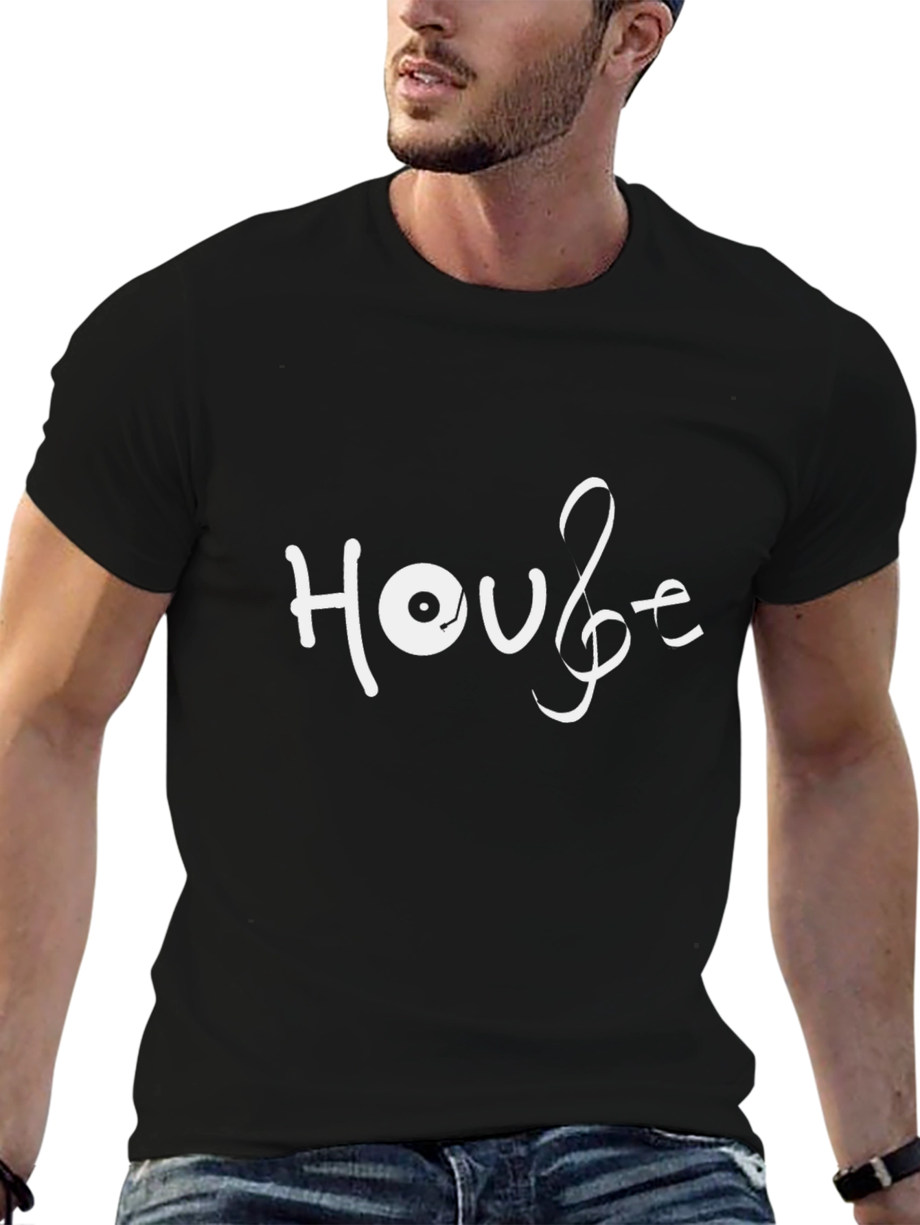 House Music Treble Clef Graphic Tee