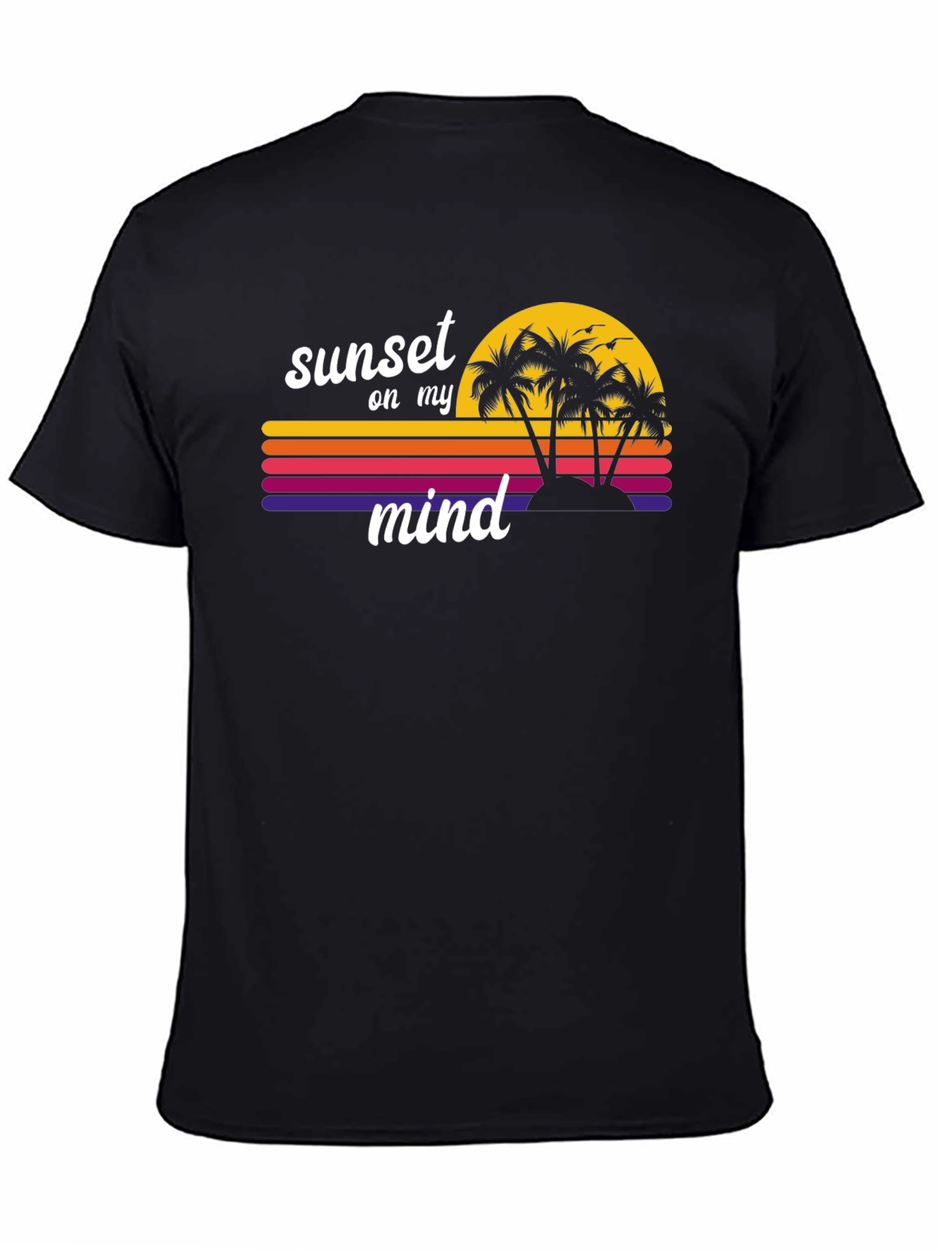 Sunset on My Mind Tee - Retro Beach Vibes