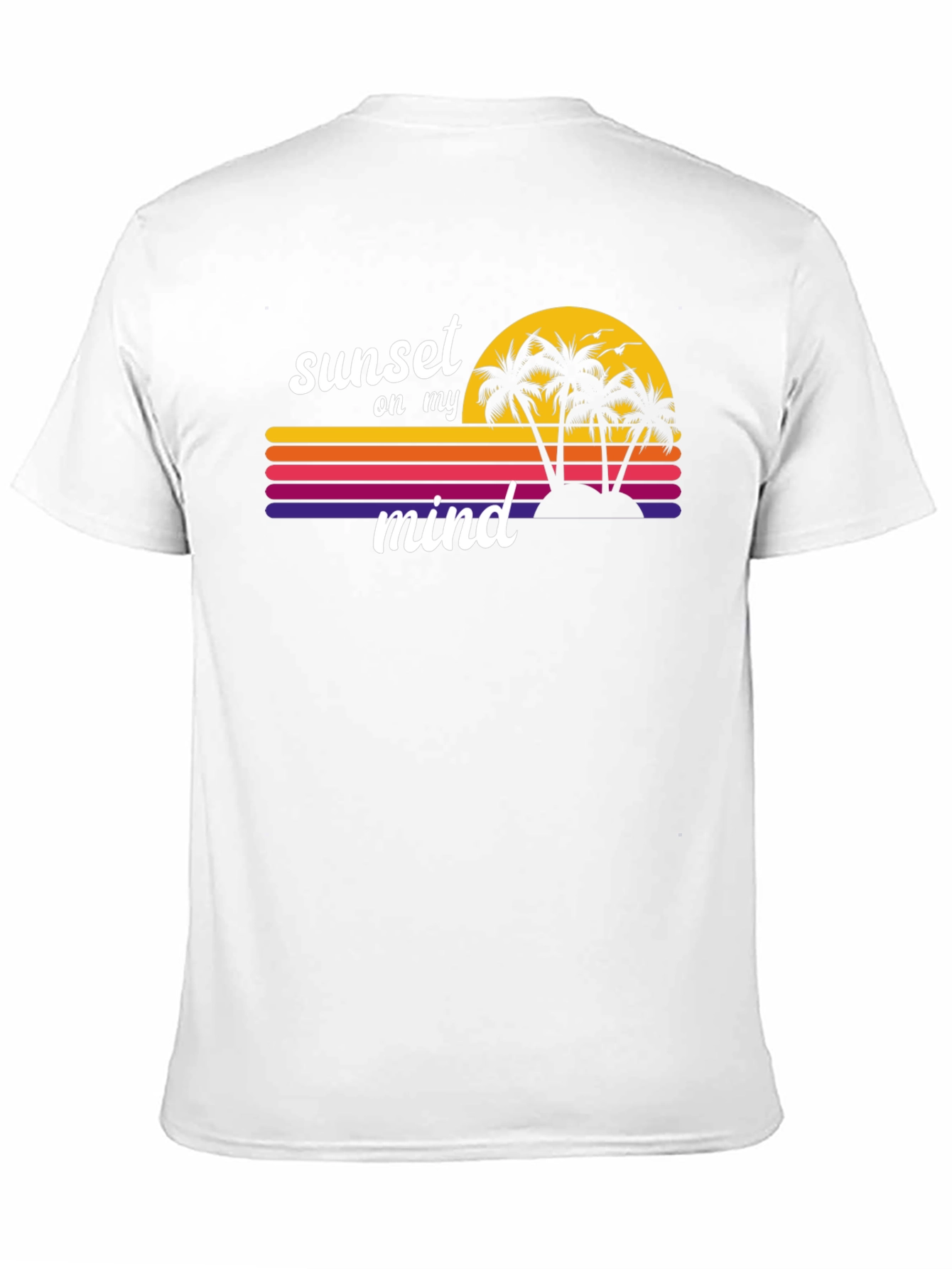 Sunset on My Mind Tee - Retro Beach Vibes