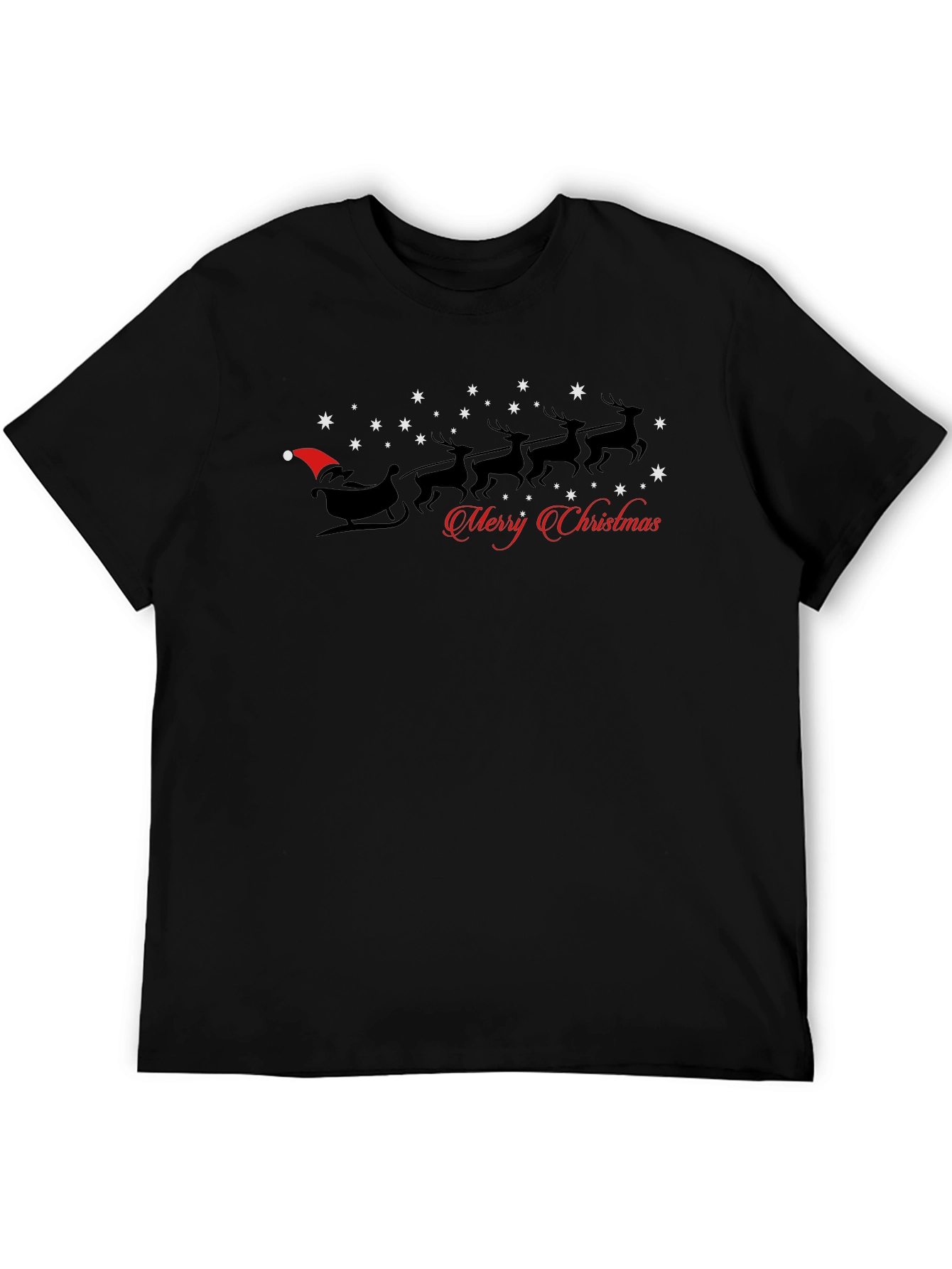 Christmas Sleigh Graphic T-Shirt