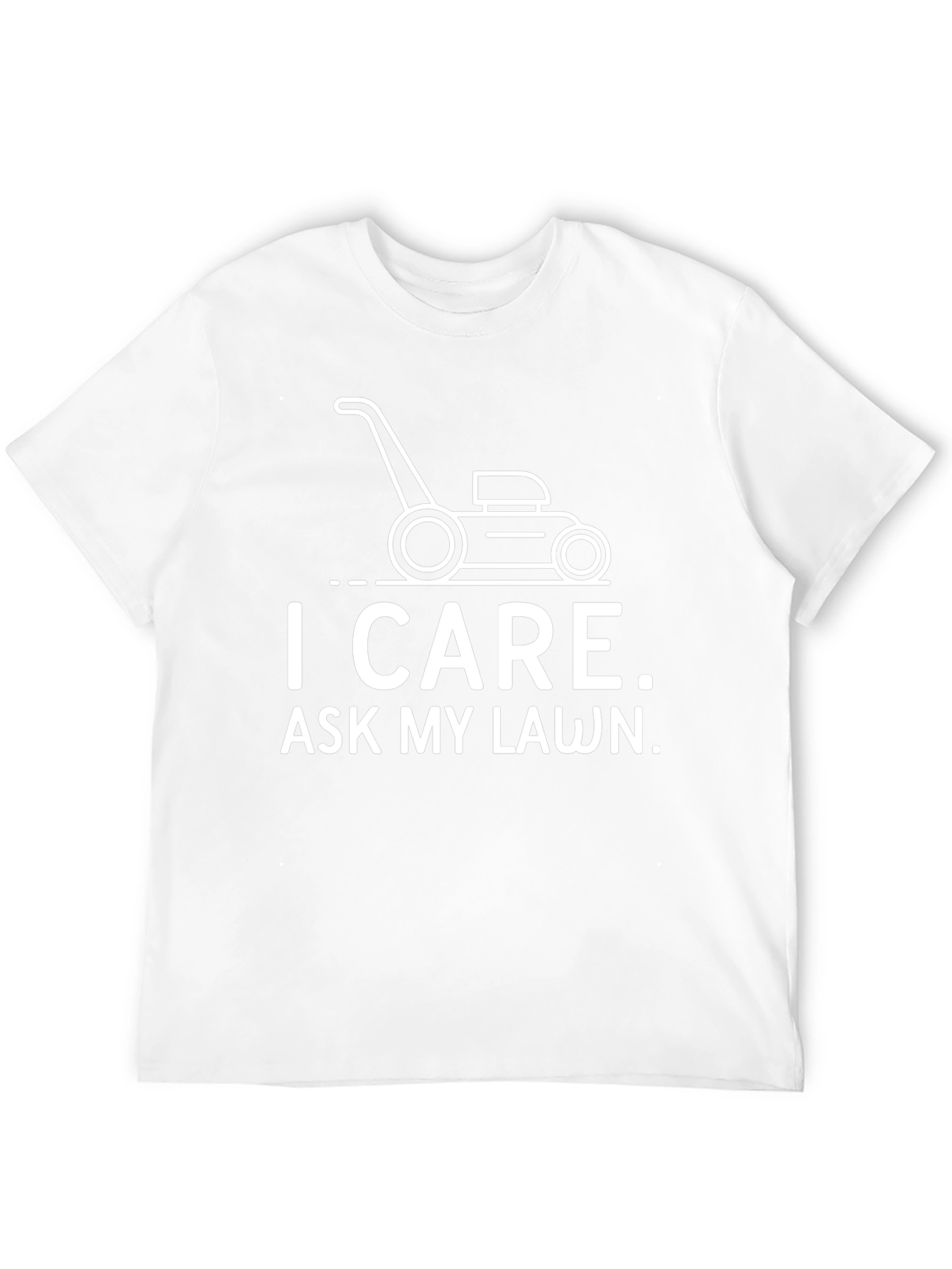 I Care Ask My Lawn Graphic Tee
