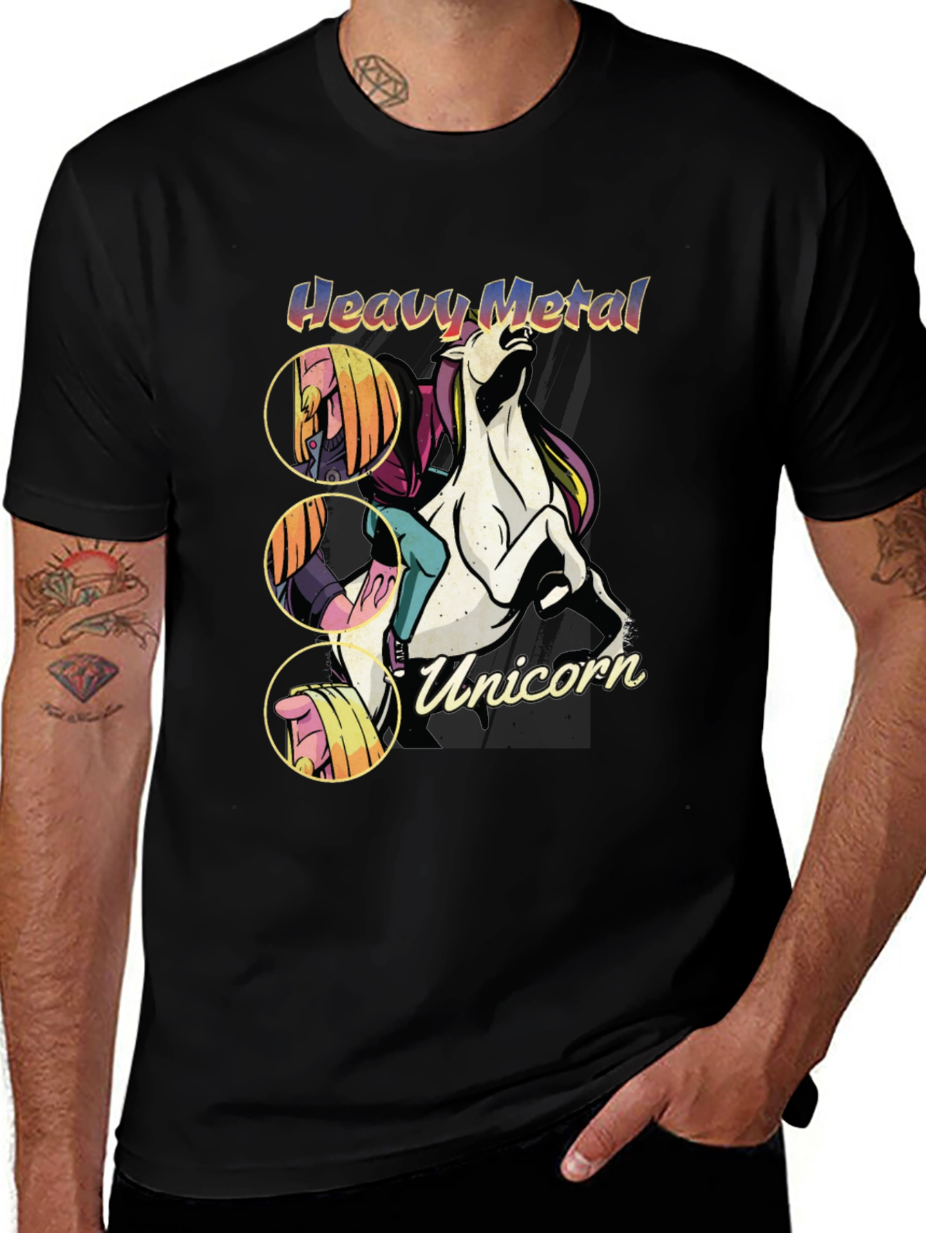 Heavy Metal Unicorn Graphic Tee