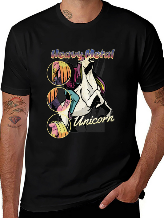 Heavy Metal Unicorn Graphic Tee