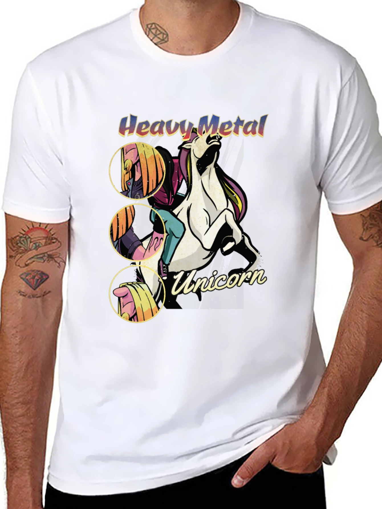 Heavy Metal Unicorn Graphic Tee