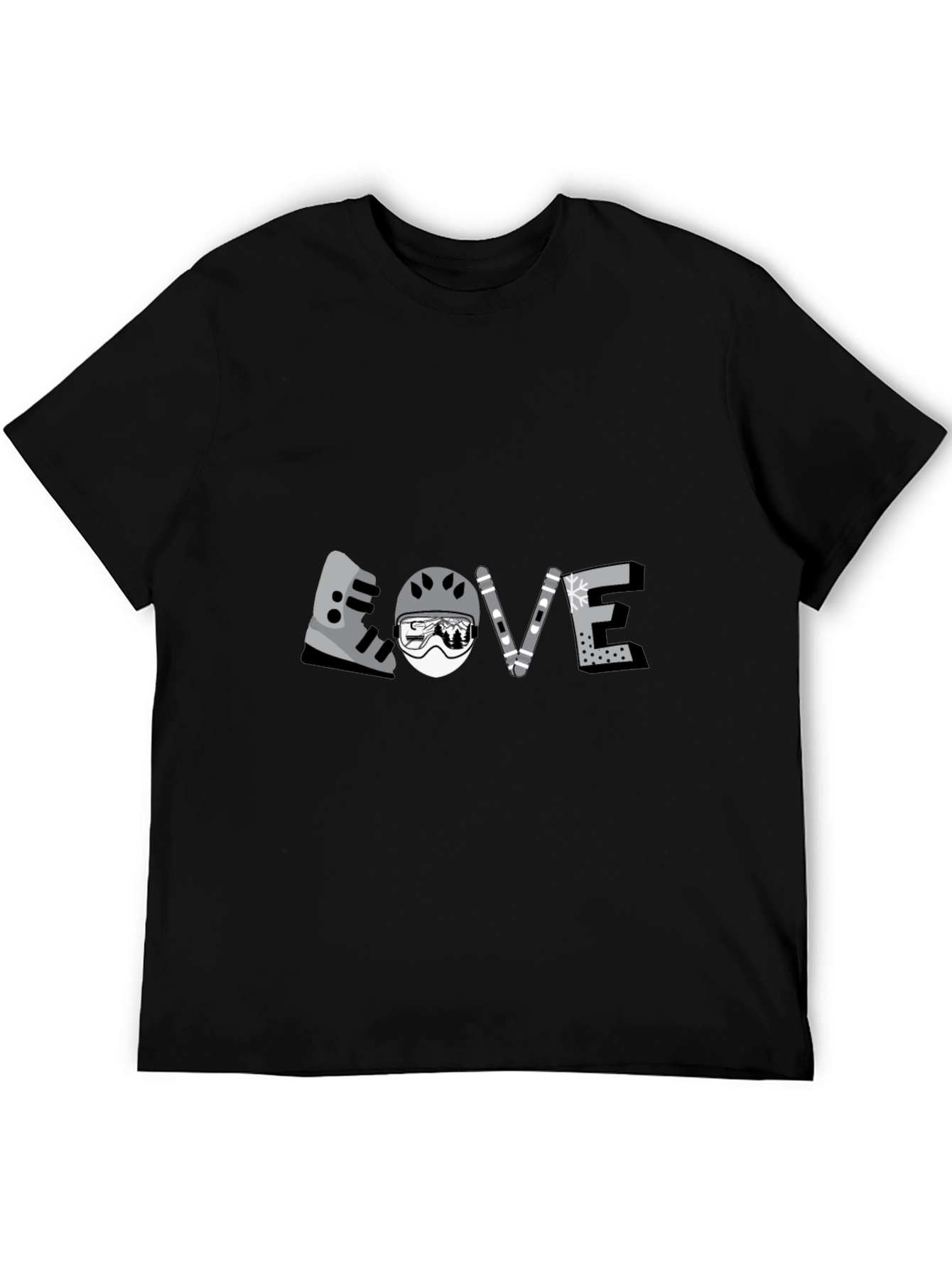 Skiing Love T-Shirt Winter Sports Apparel