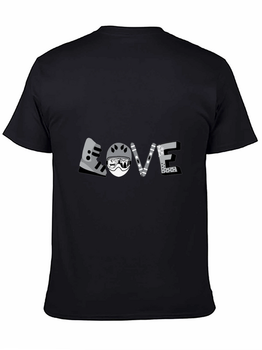 Skiing Love T-Shirt Winter Sports Apparel