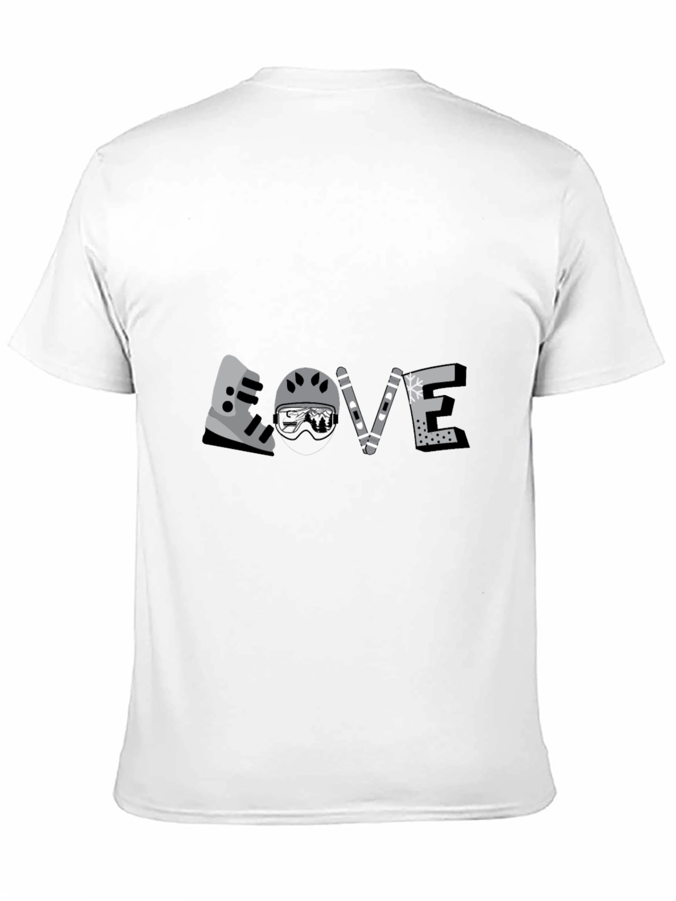 Skiing Love T-Shirt Winter Sports Apparel