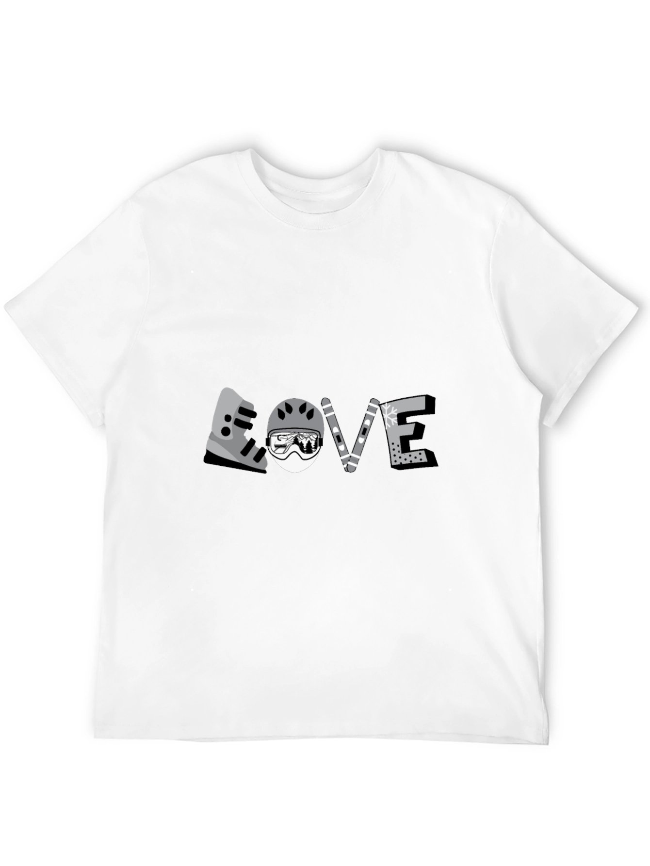 Skiing Love T-Shirt Winter Sports Apparel
