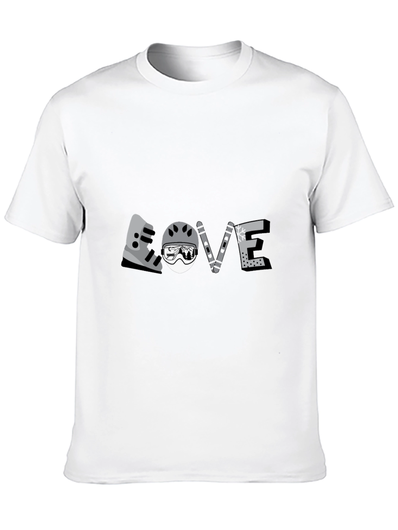 Skiing Love T-Shirt Winter Sports Apparel