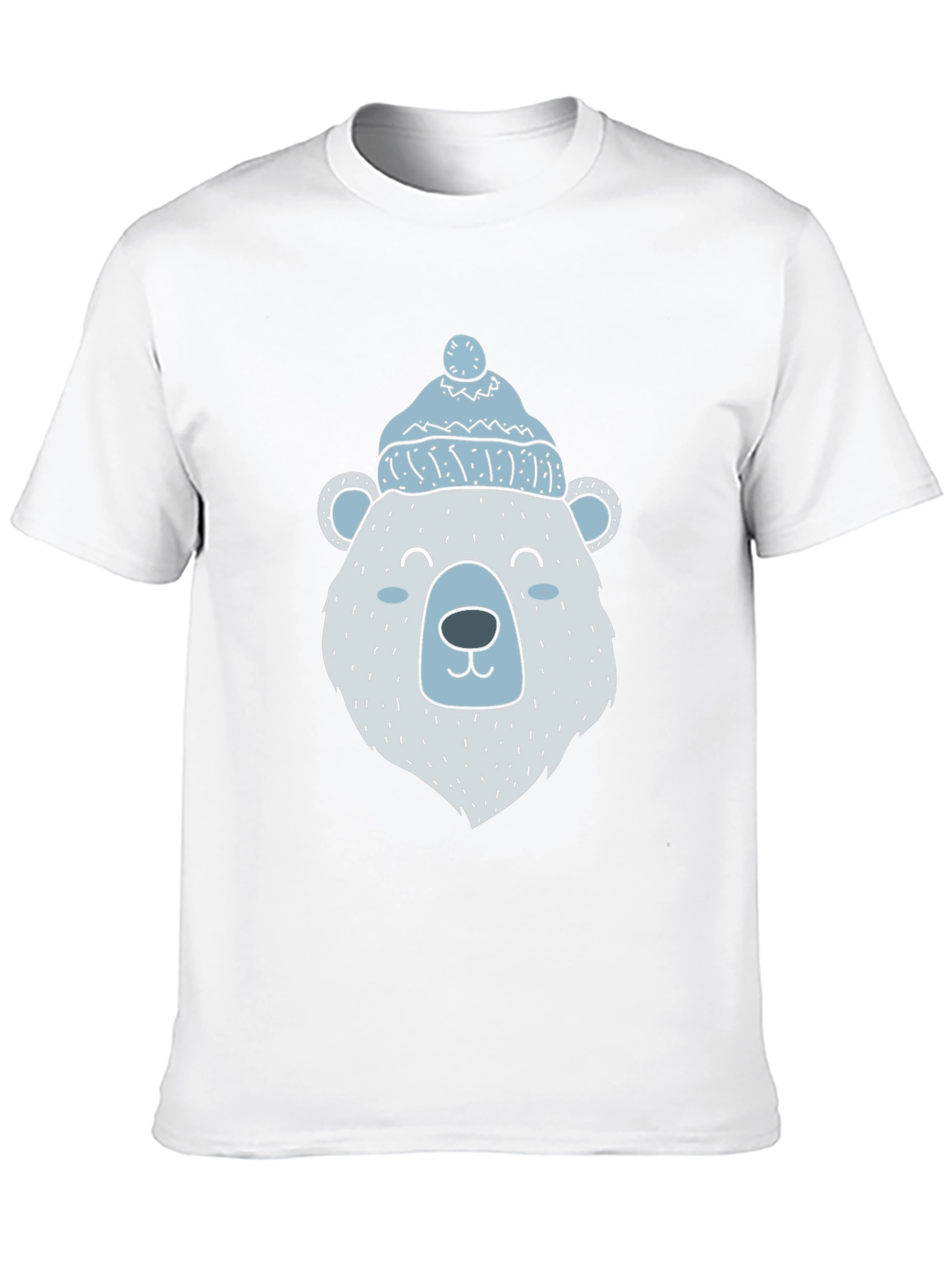 Bear With Hat Black T-Shirt