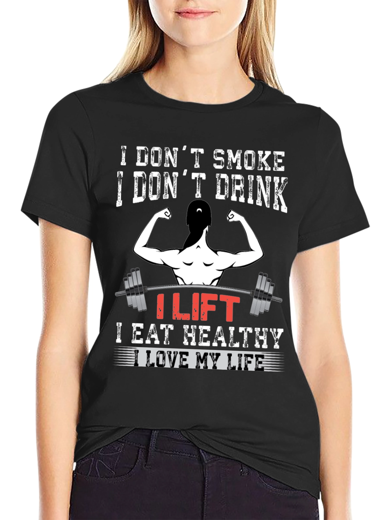I Lift Fitness T-Shirt Gym Motivation Tee