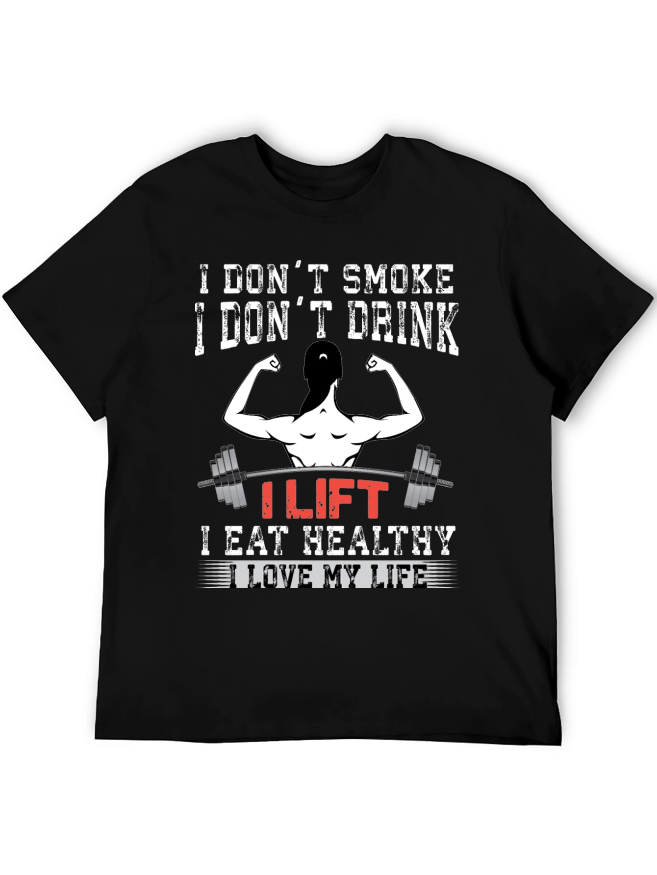 I Lift Fitness T-Shirt Gym Motivation Tee