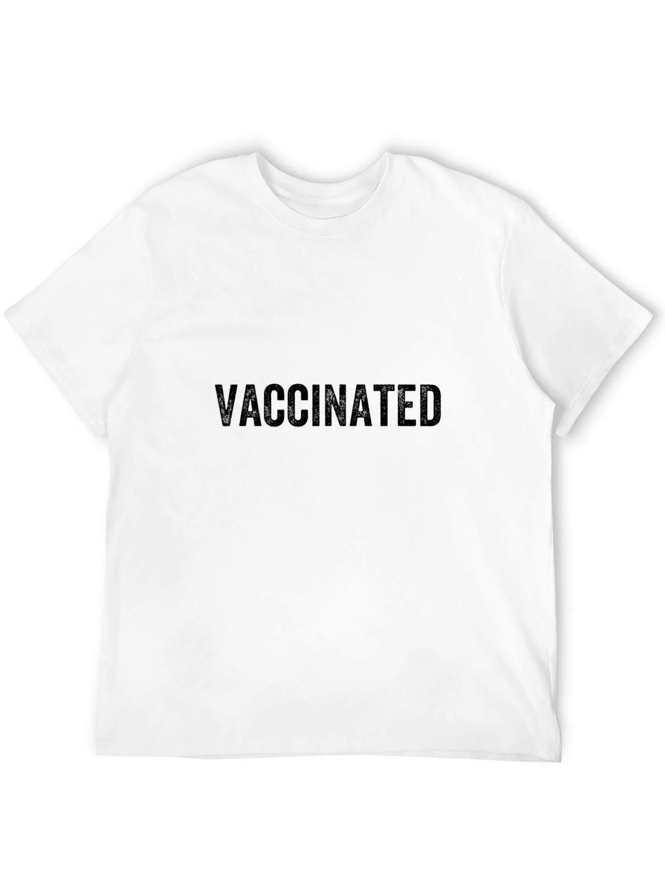 Vaccinated Black T-Shirt - Show Your Support