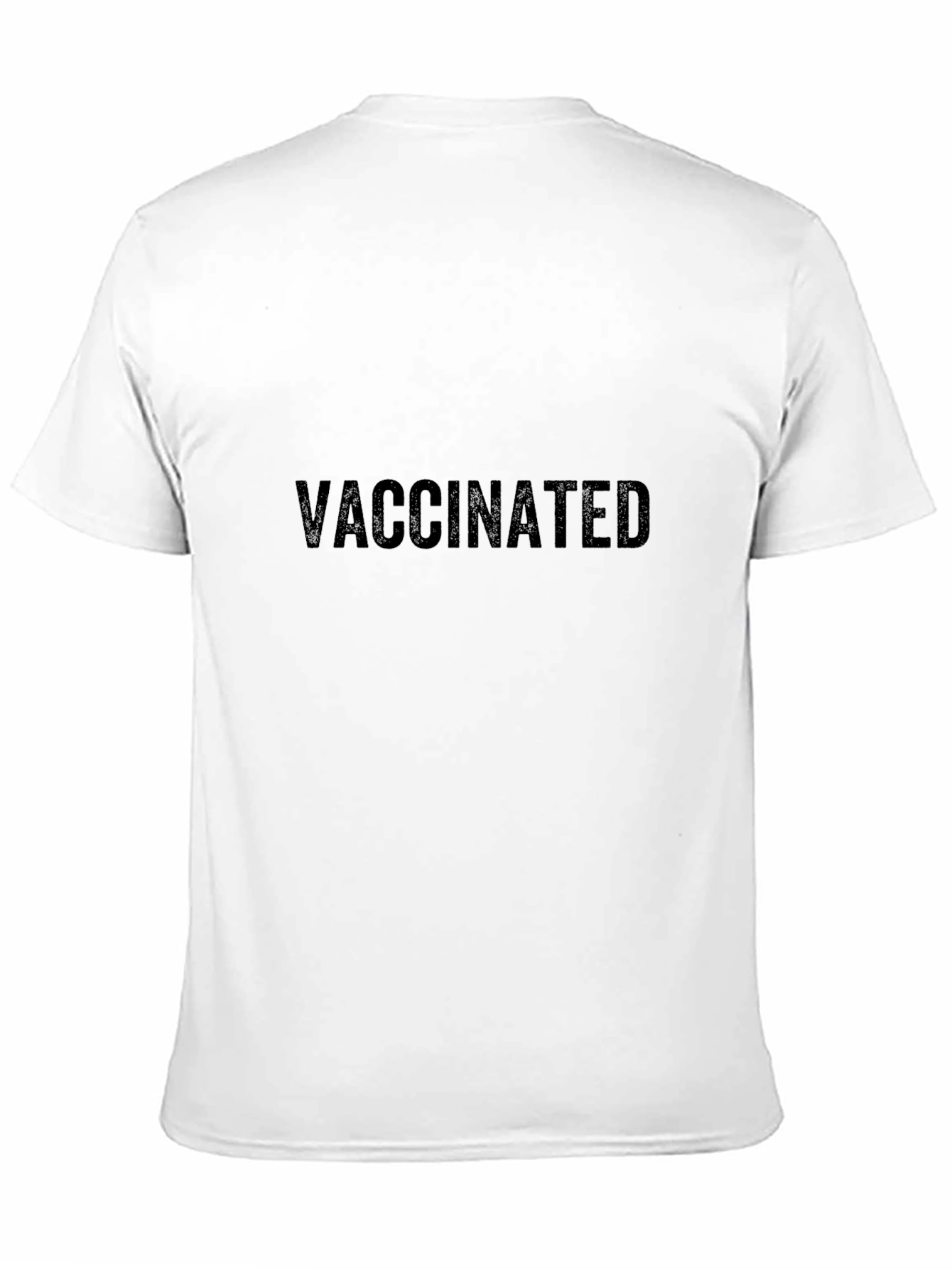 Vaccinated Black T-Shirt - Show Your Support