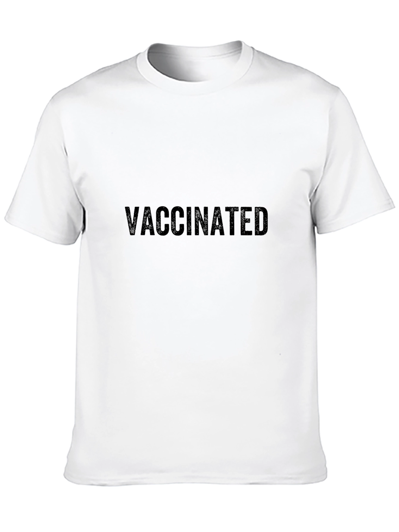 Vaccinated Black T-Shirt - Show Your Support