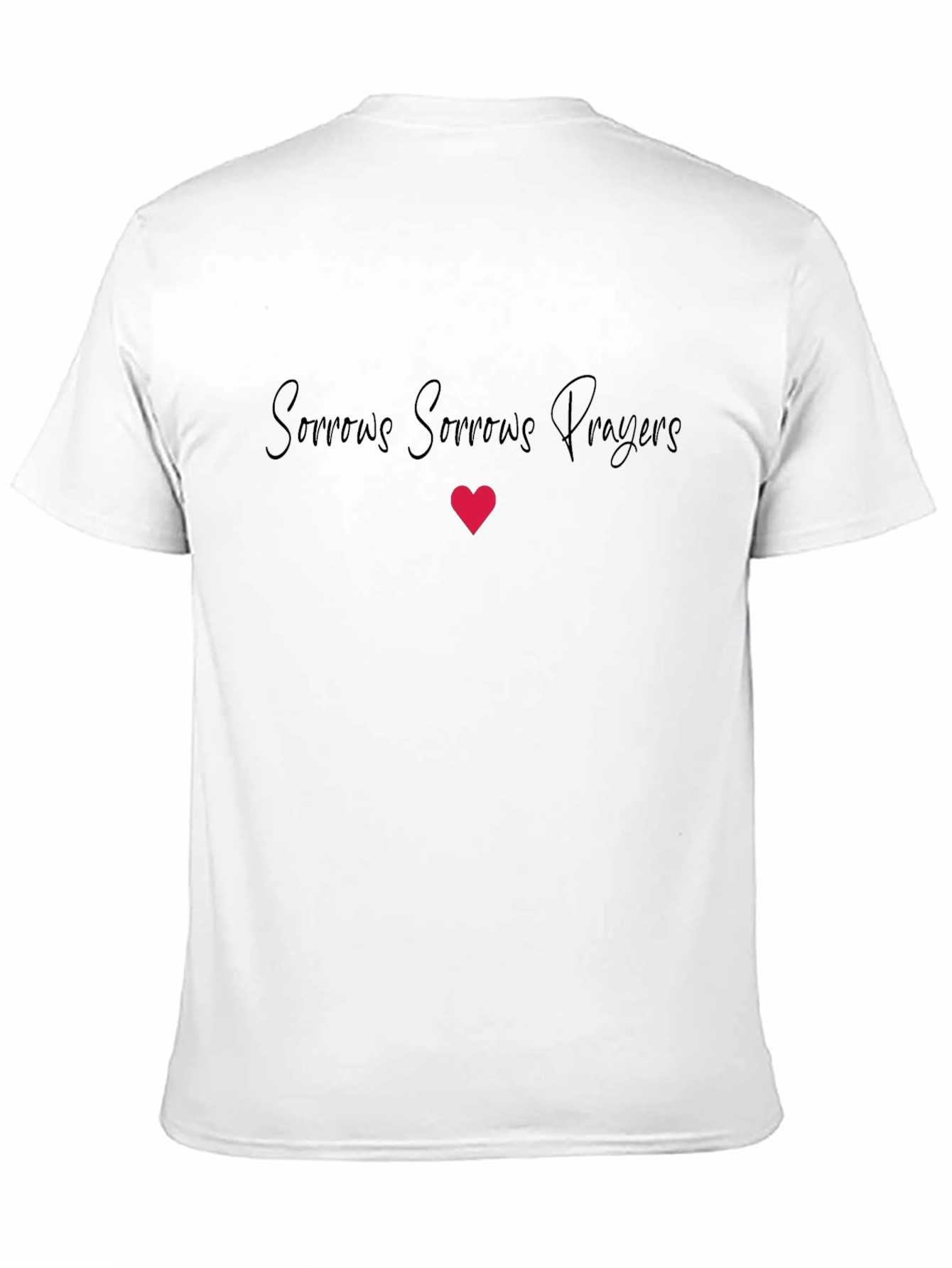 Sorrow Prayer Graphic Black T-Shirt