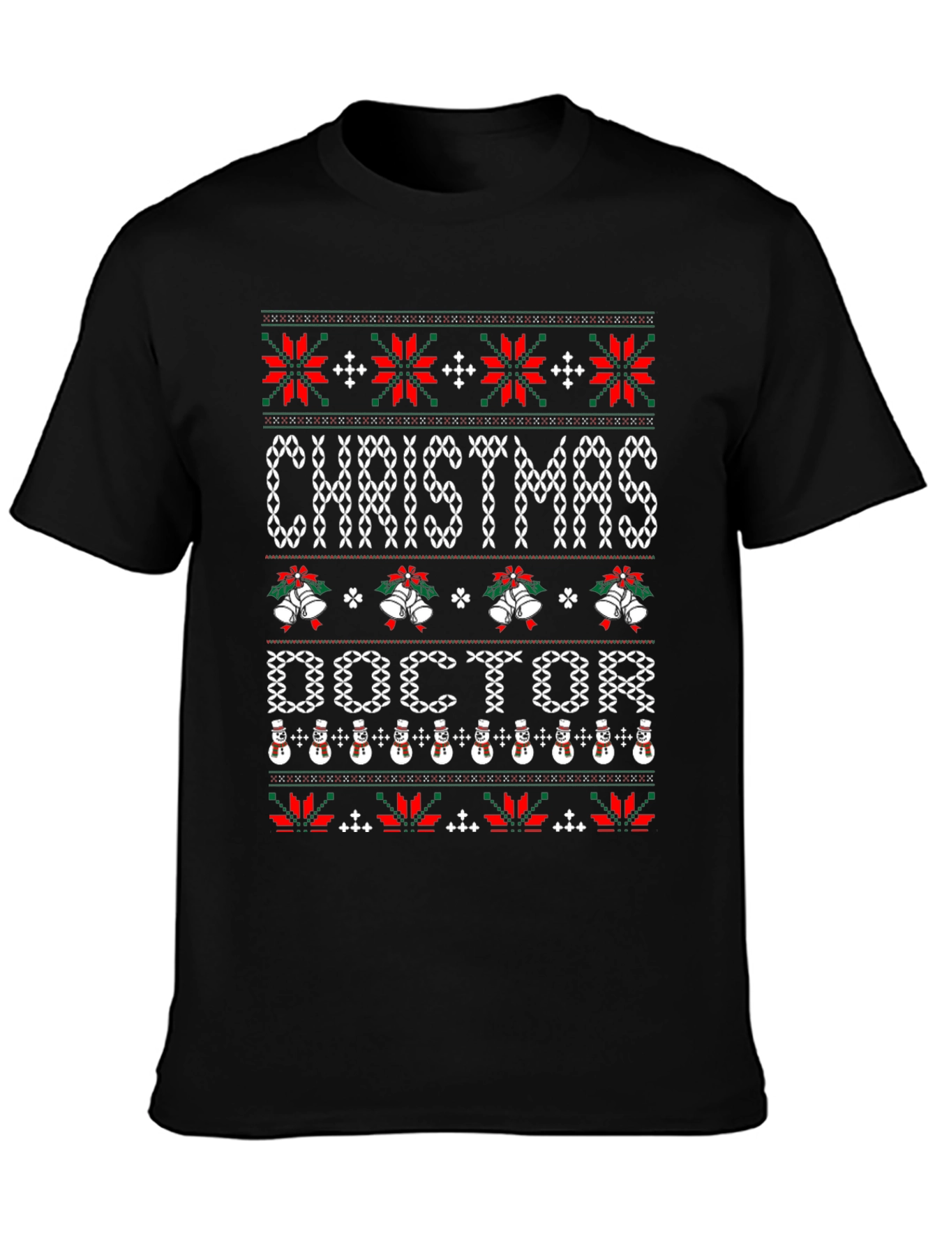 Christmas Doctor Ugly Sweater T-Shirt - Holiday Apparel