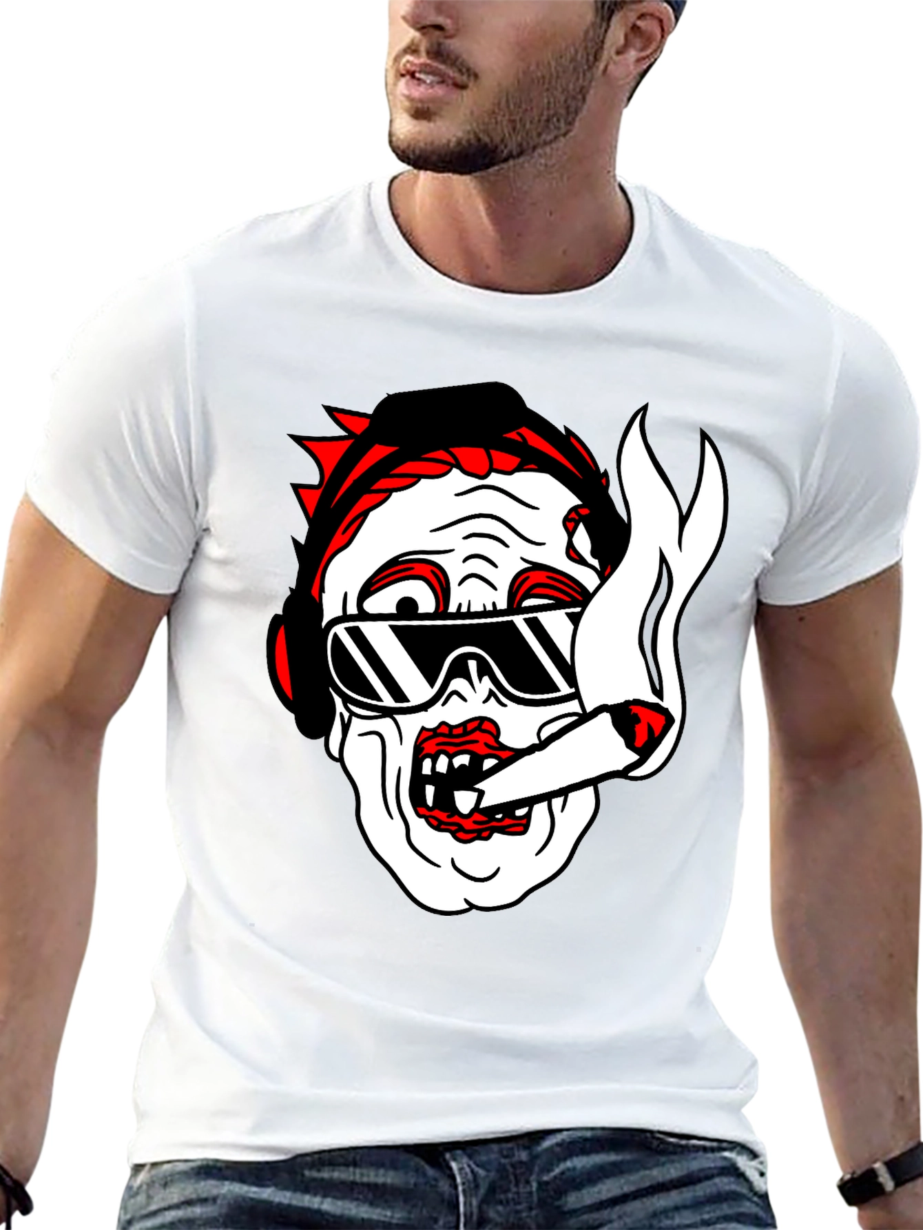 Cool Zombie Graphic T-Shirt - Black Cotton Tee