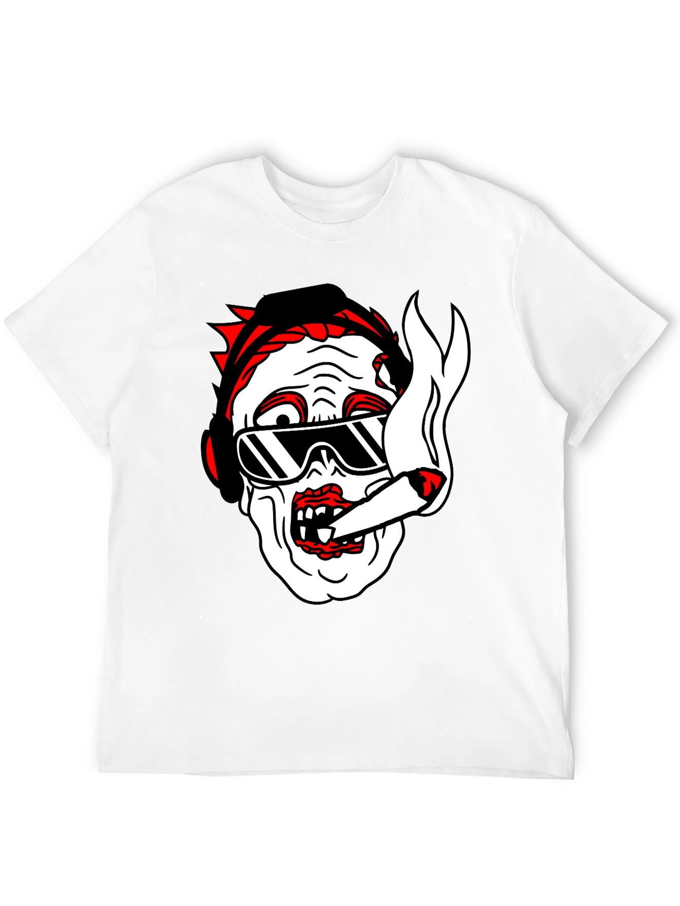 Cool Zombie Graphic T-Shirt - Black Cotton Tee
