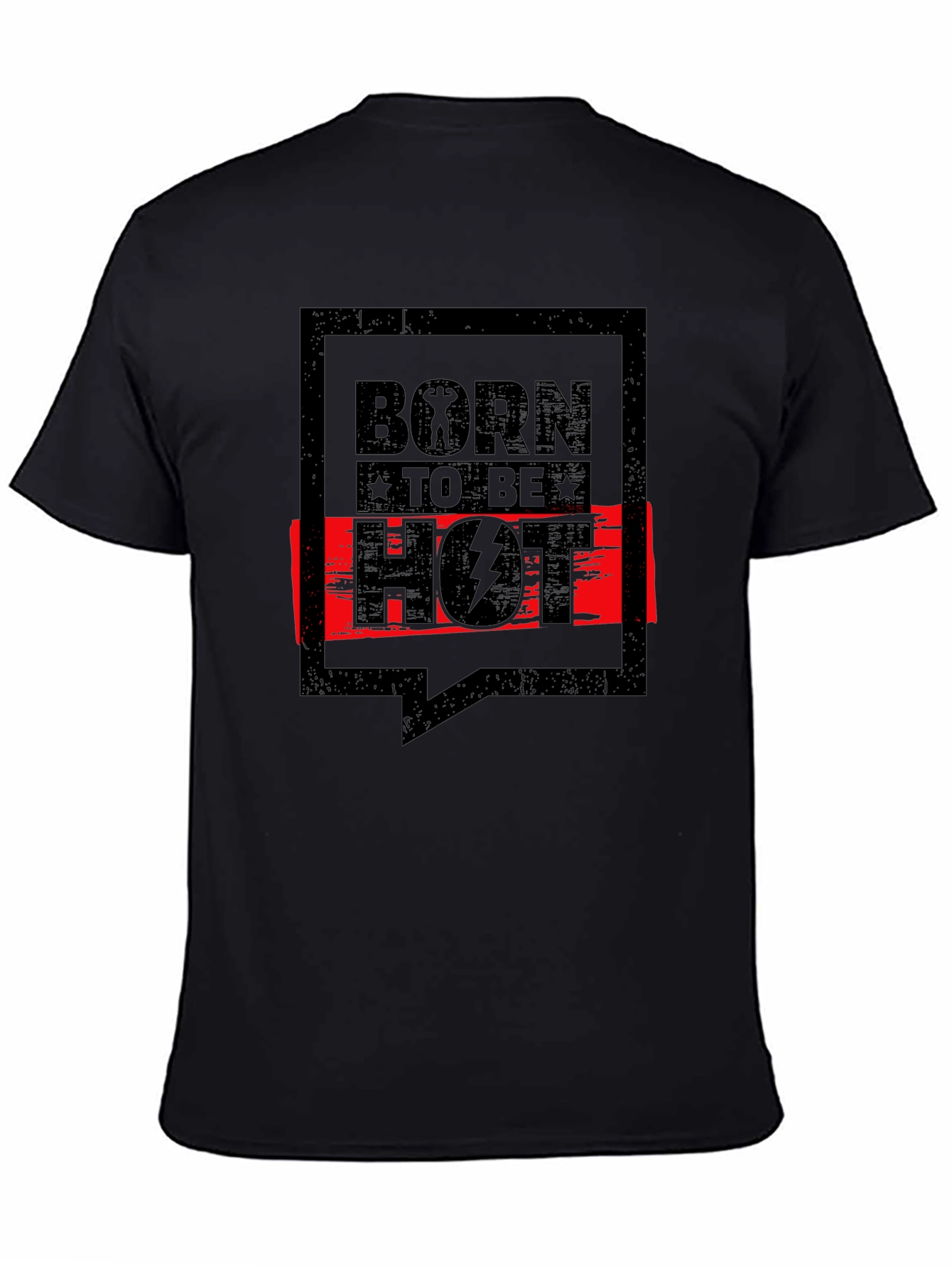 Born To Be Hot Graphic Tee - Black