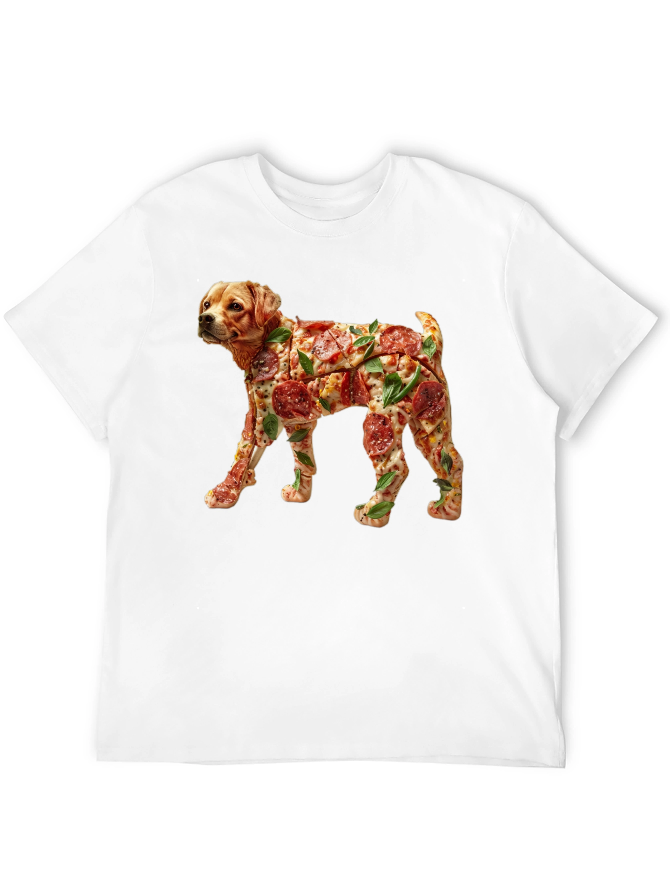 Pizza Dog Graphic T-Shirt - Unique Novelty Tee