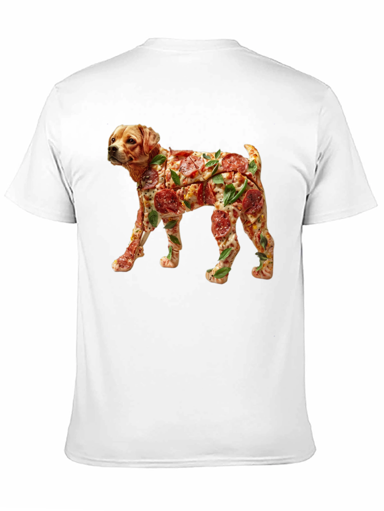 Pizza Dog Graphic T-Shirt - Unique Novelty Tee