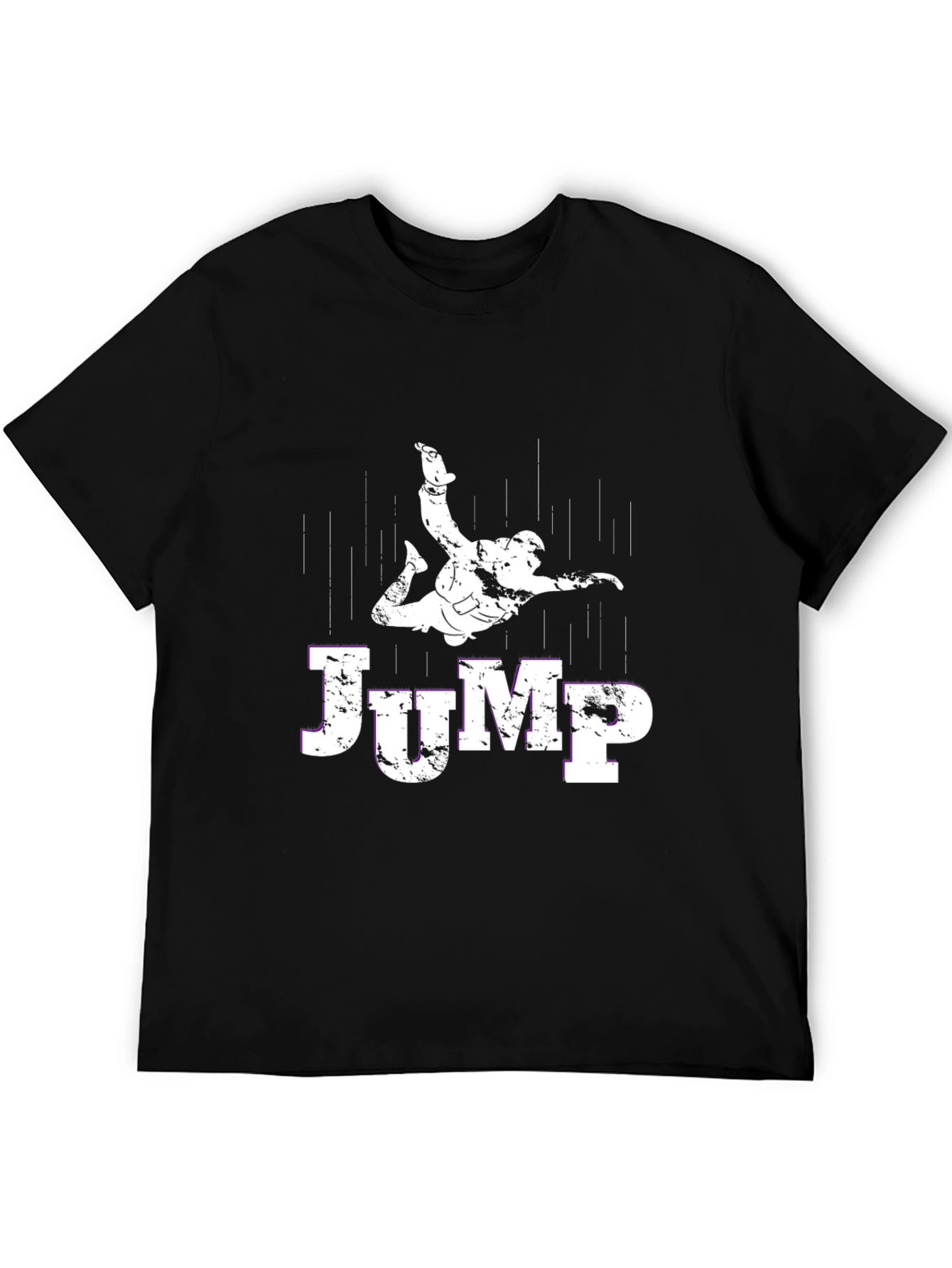 Skydiving Jump T-Shirt - Black Cotton Tee