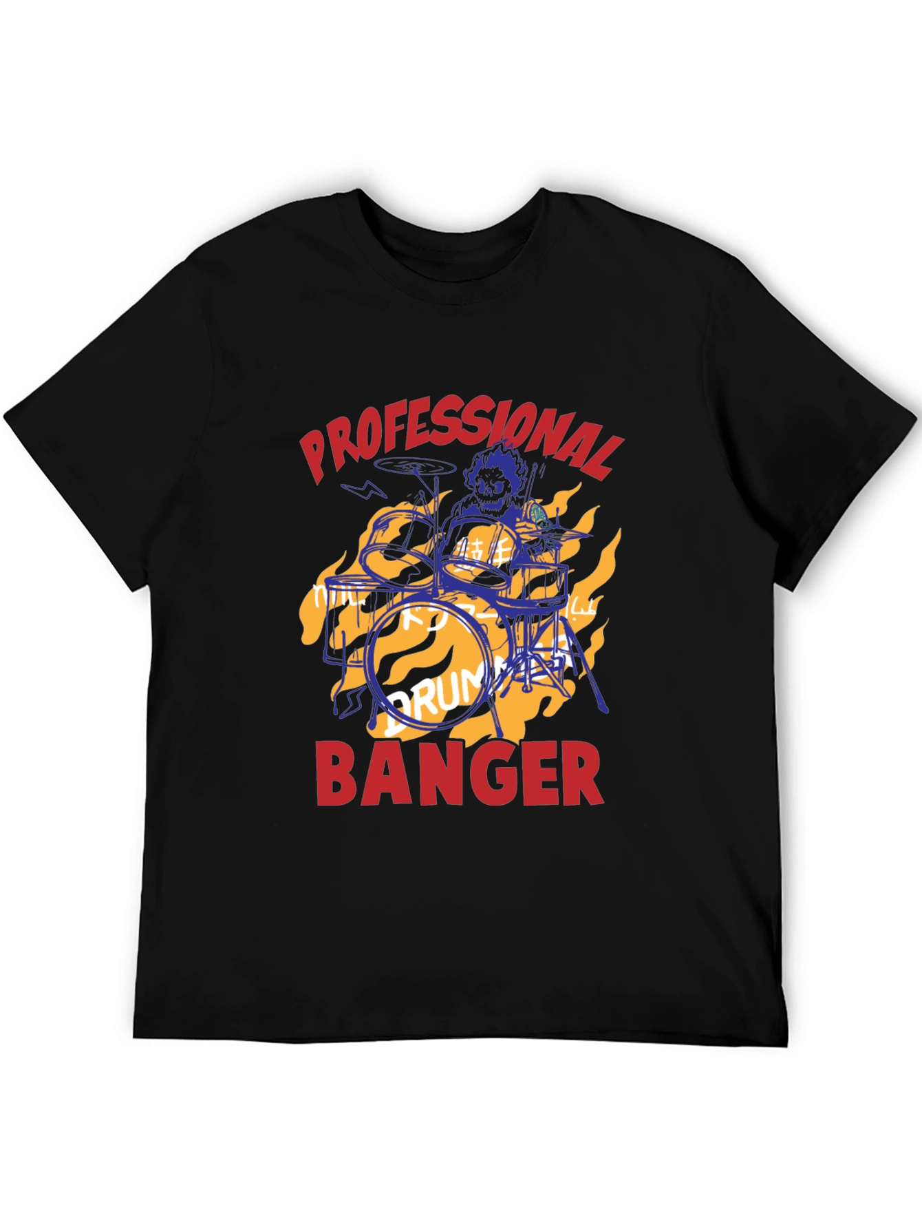 Professional Banger Graphic Tee - Drummer T-Shirt