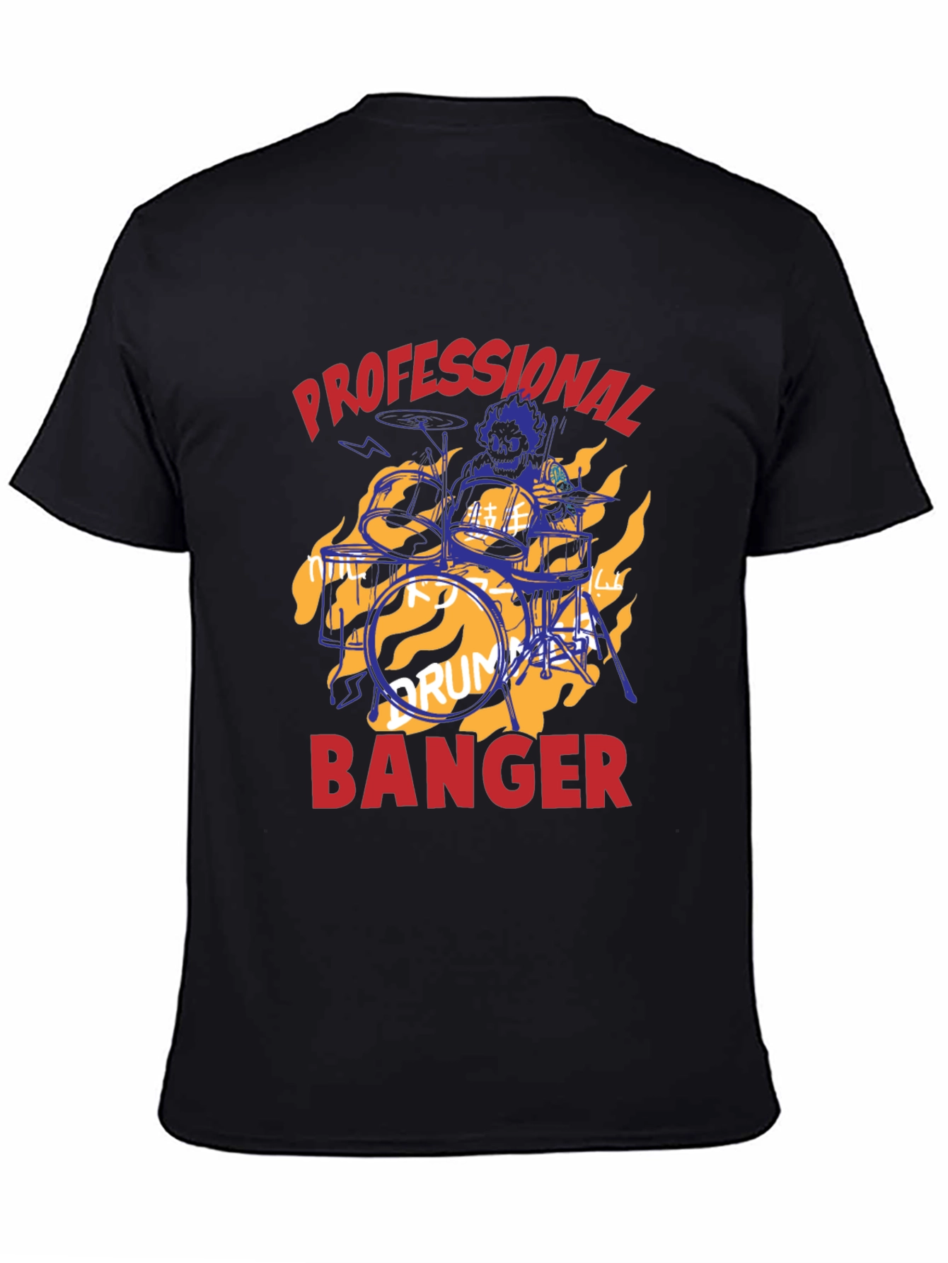 Professional Banger Graphic Tee - Drummer T-Shirt