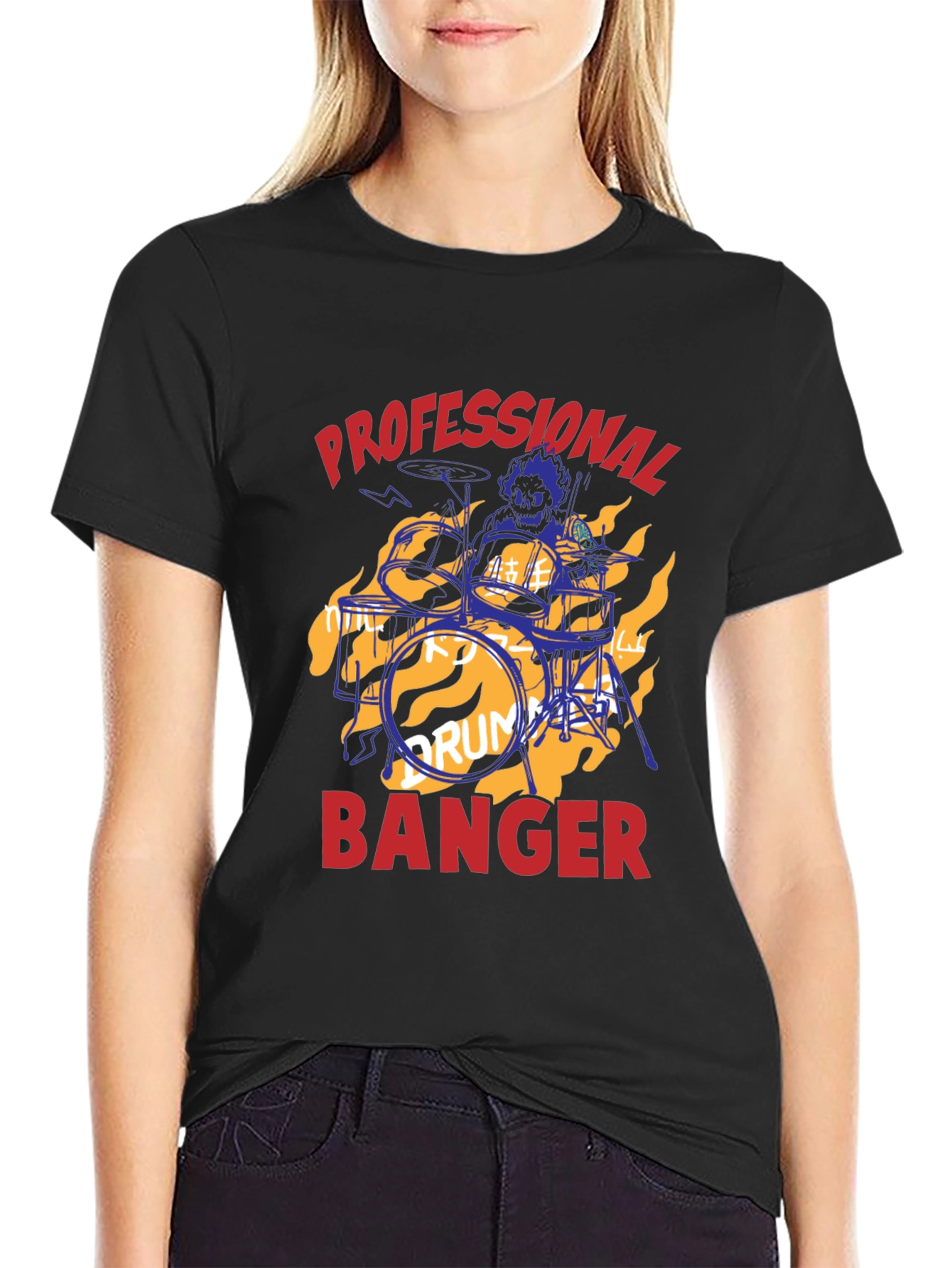 Professional Banger Graphic Tee - Drummer T-Shirt