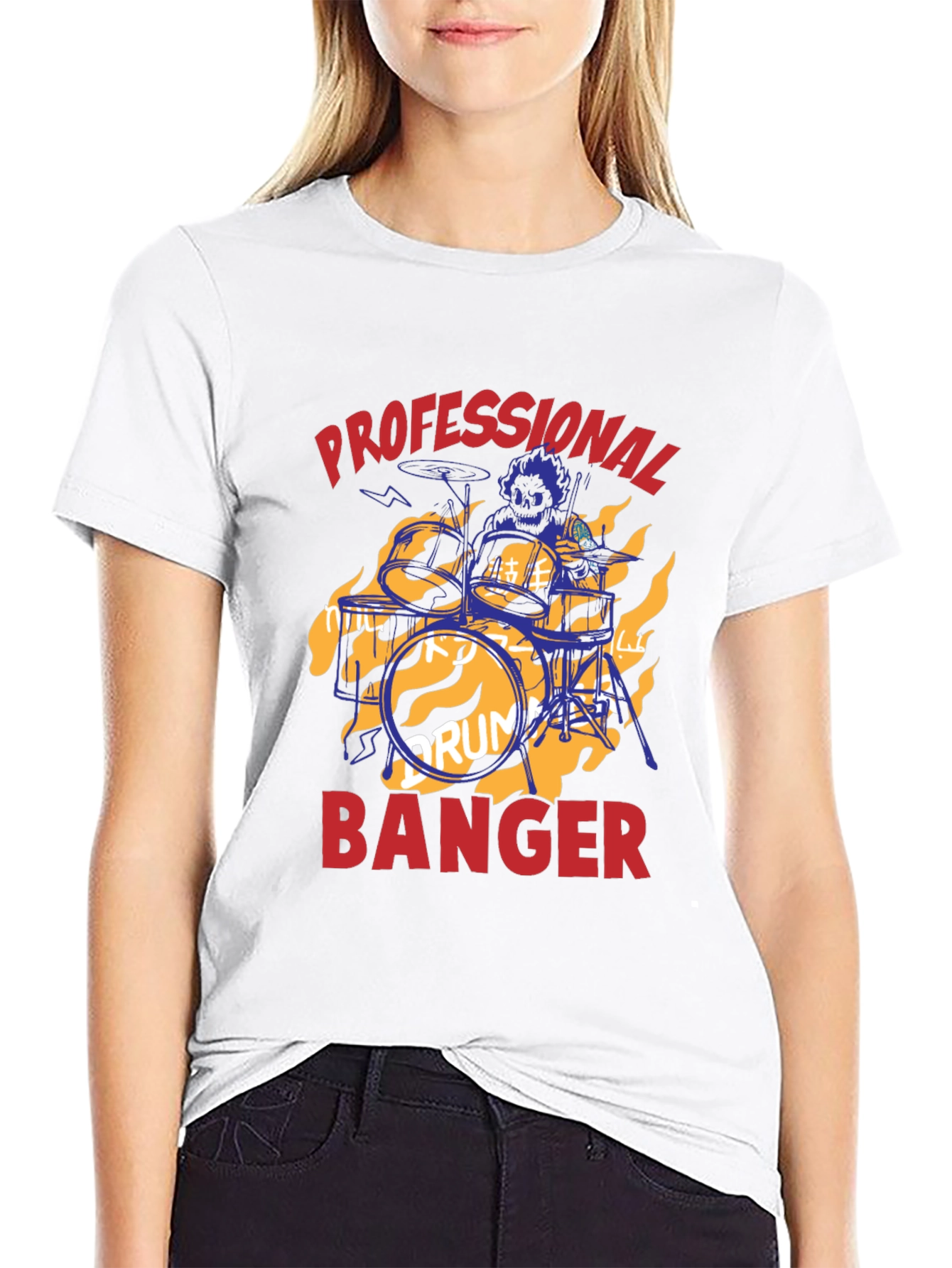 Professional Banger Graphic Tee - Drummer T-Shirt