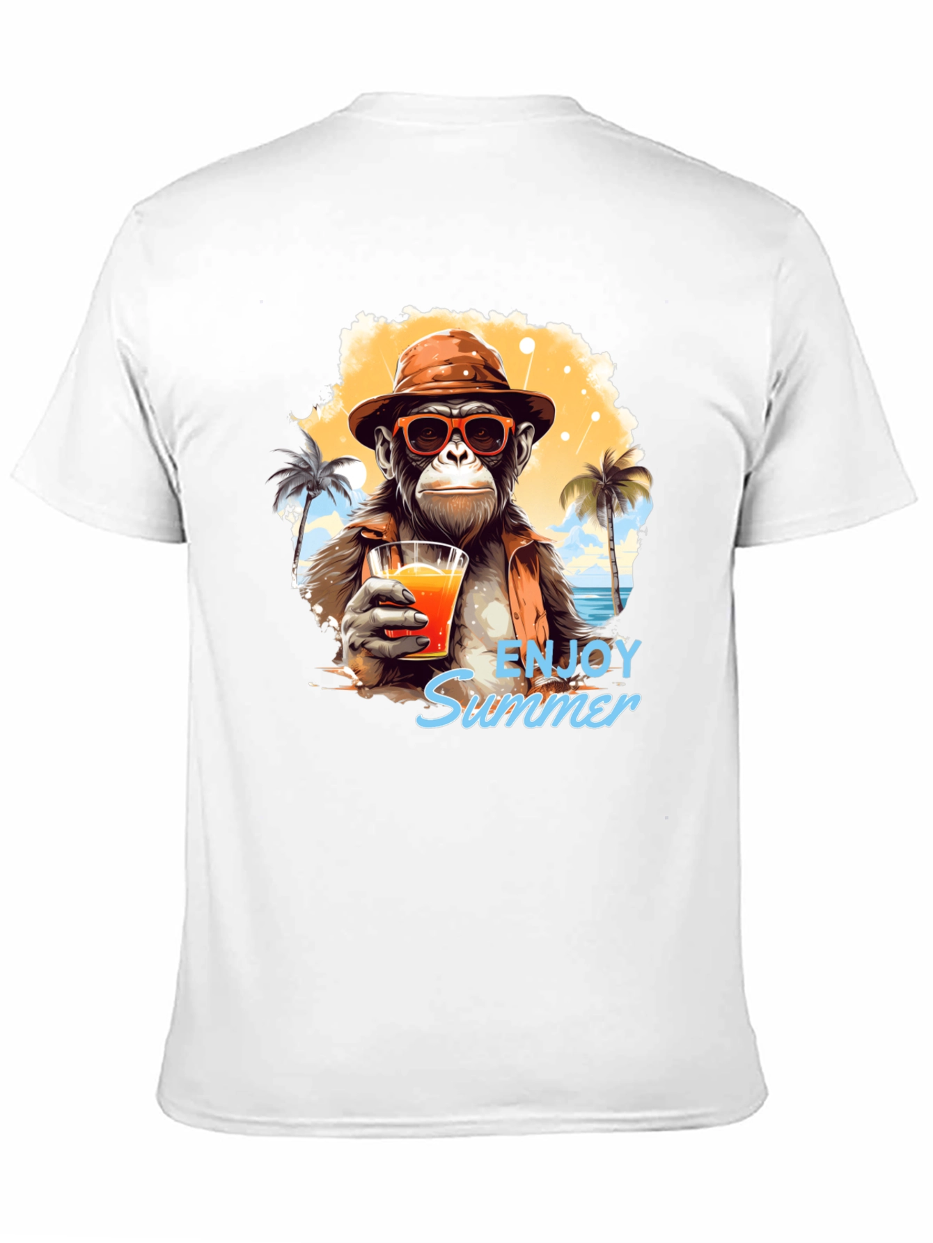 Enjoy Summer Monkey Graphic Tee