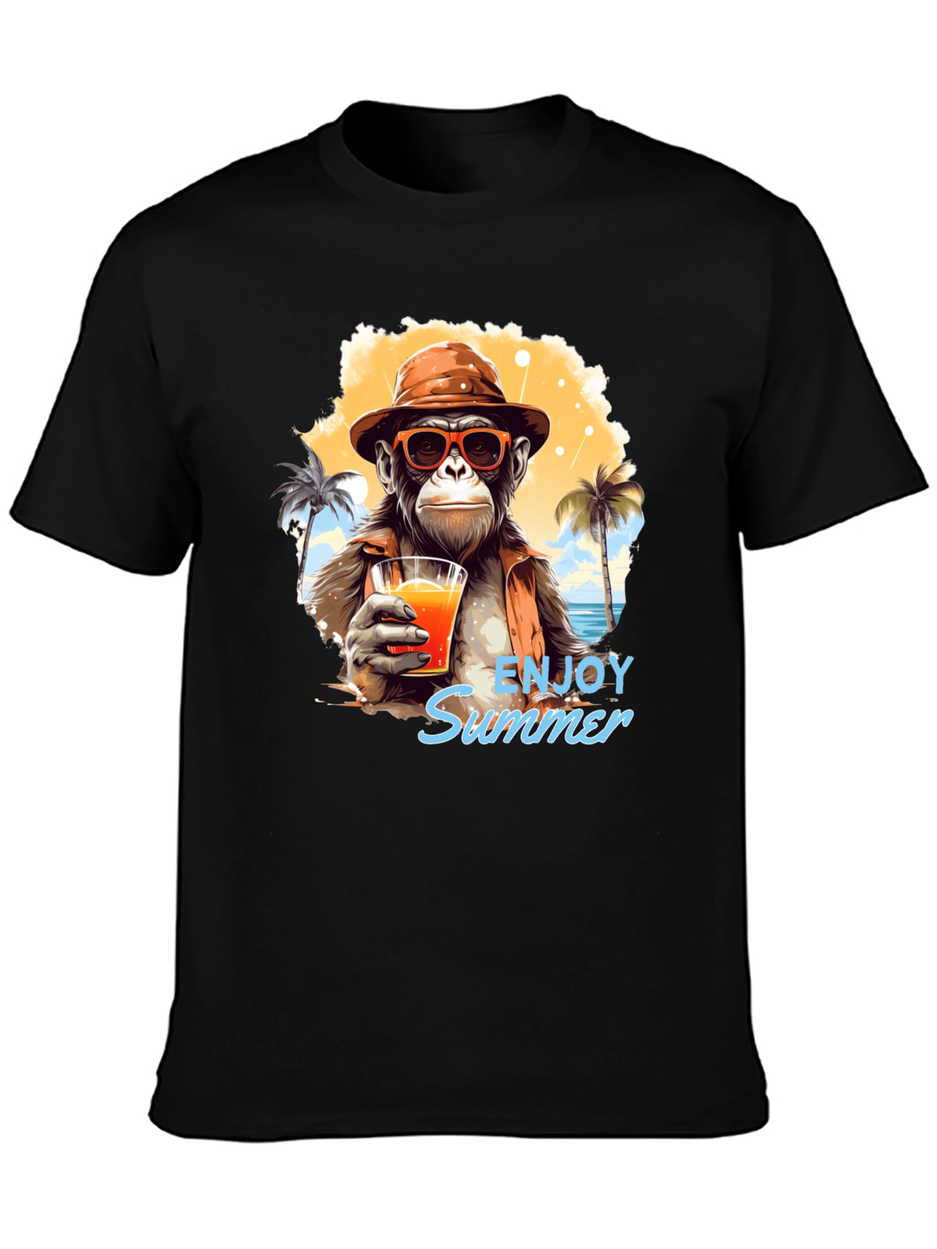 Enjoy Summer Monkey Graphic Tee