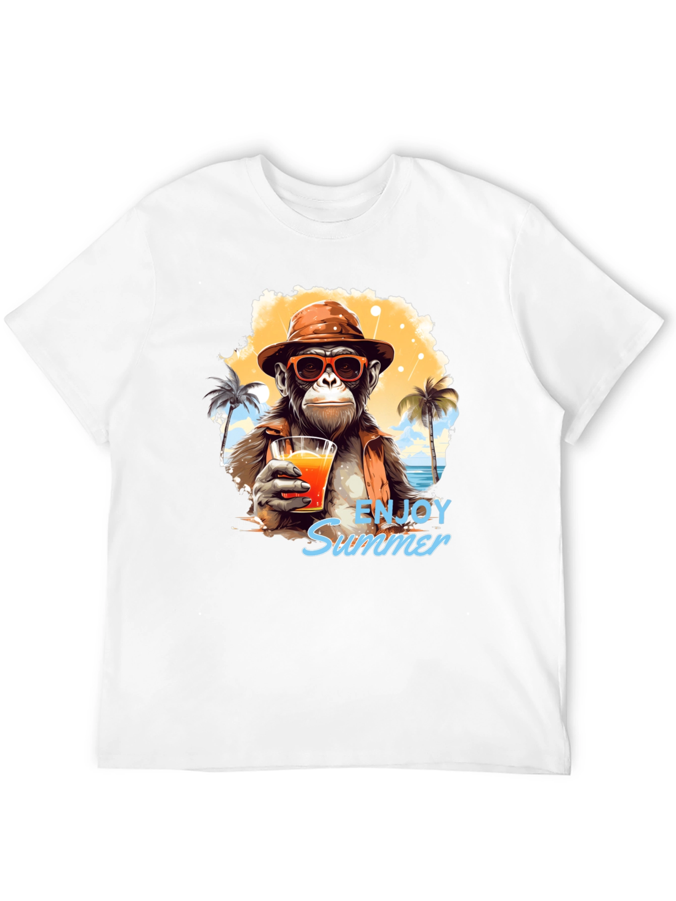 Enjoy Summer Monkey Graphic Tee