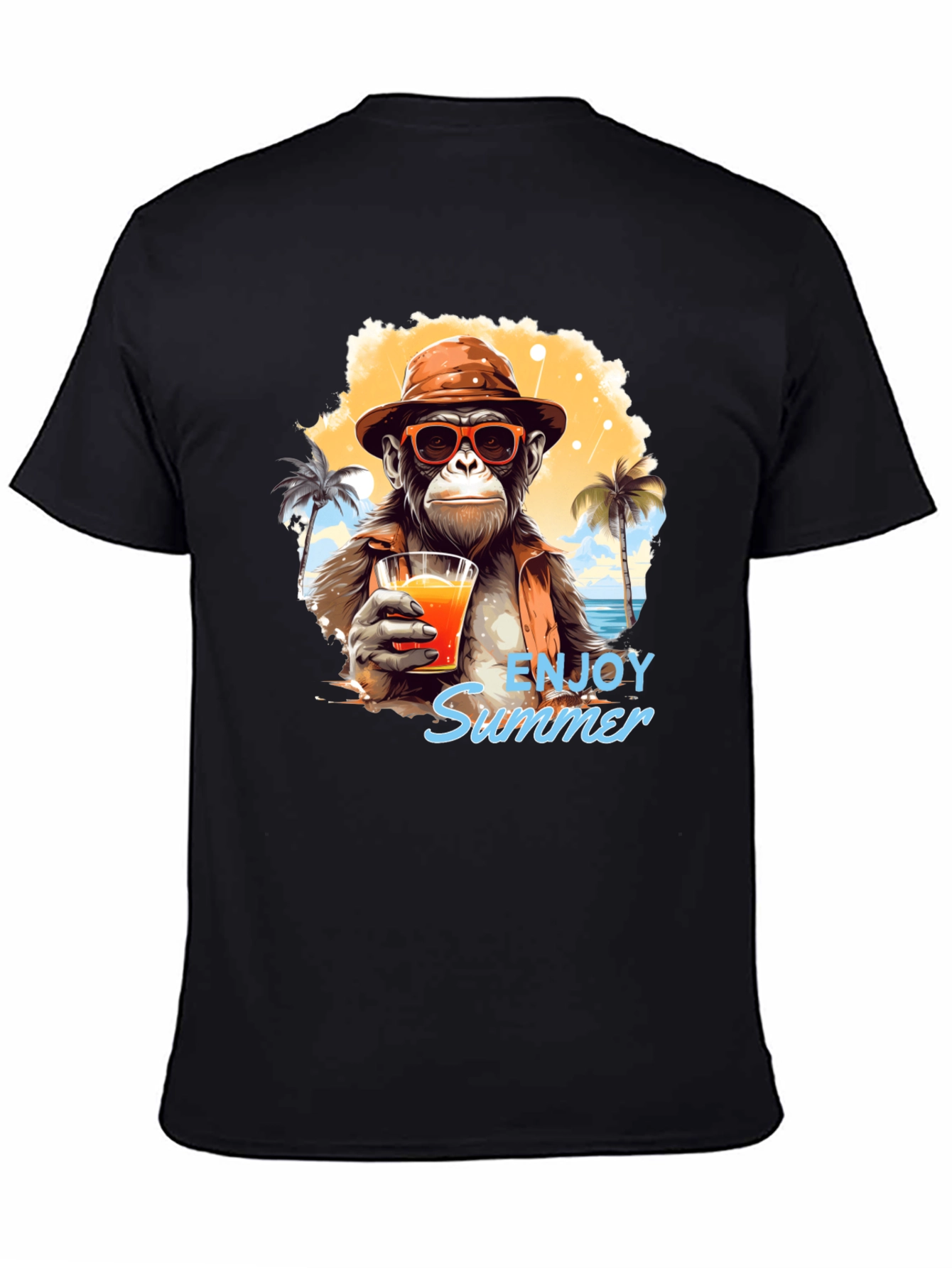 Enjoy Summer Monkey Graphic Tee