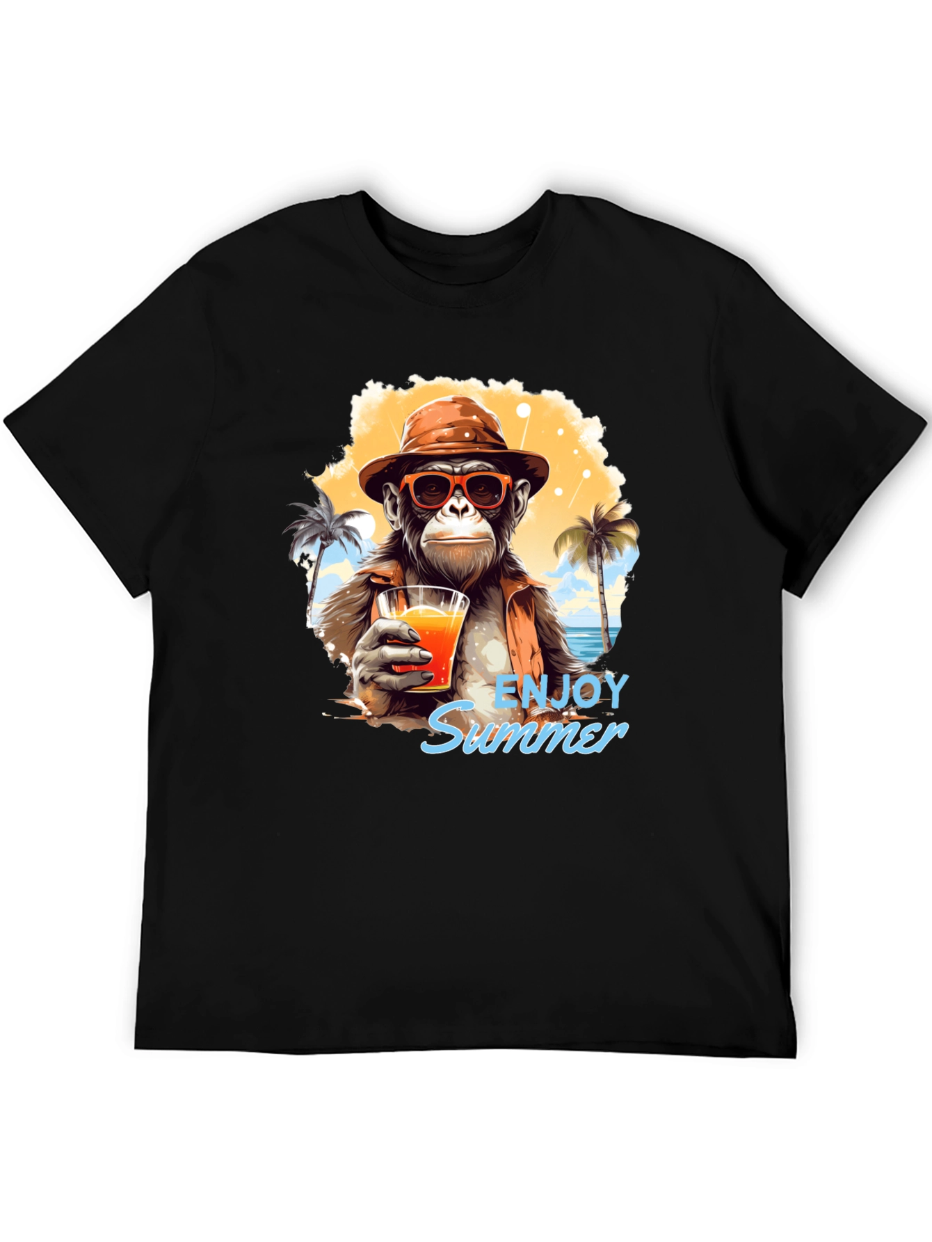 Enjoy Summer Monkey Graphic Tee