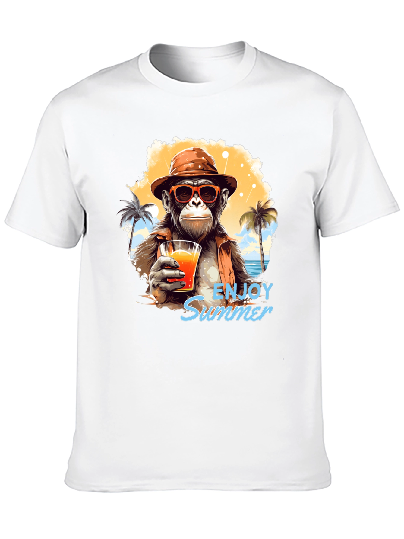 Enjoy Summer Monkey Graphic Tee