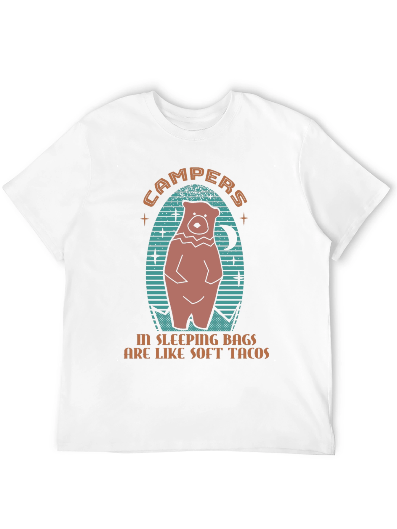 Campers Sleeping Bags Soft Tacos Graphic Tee