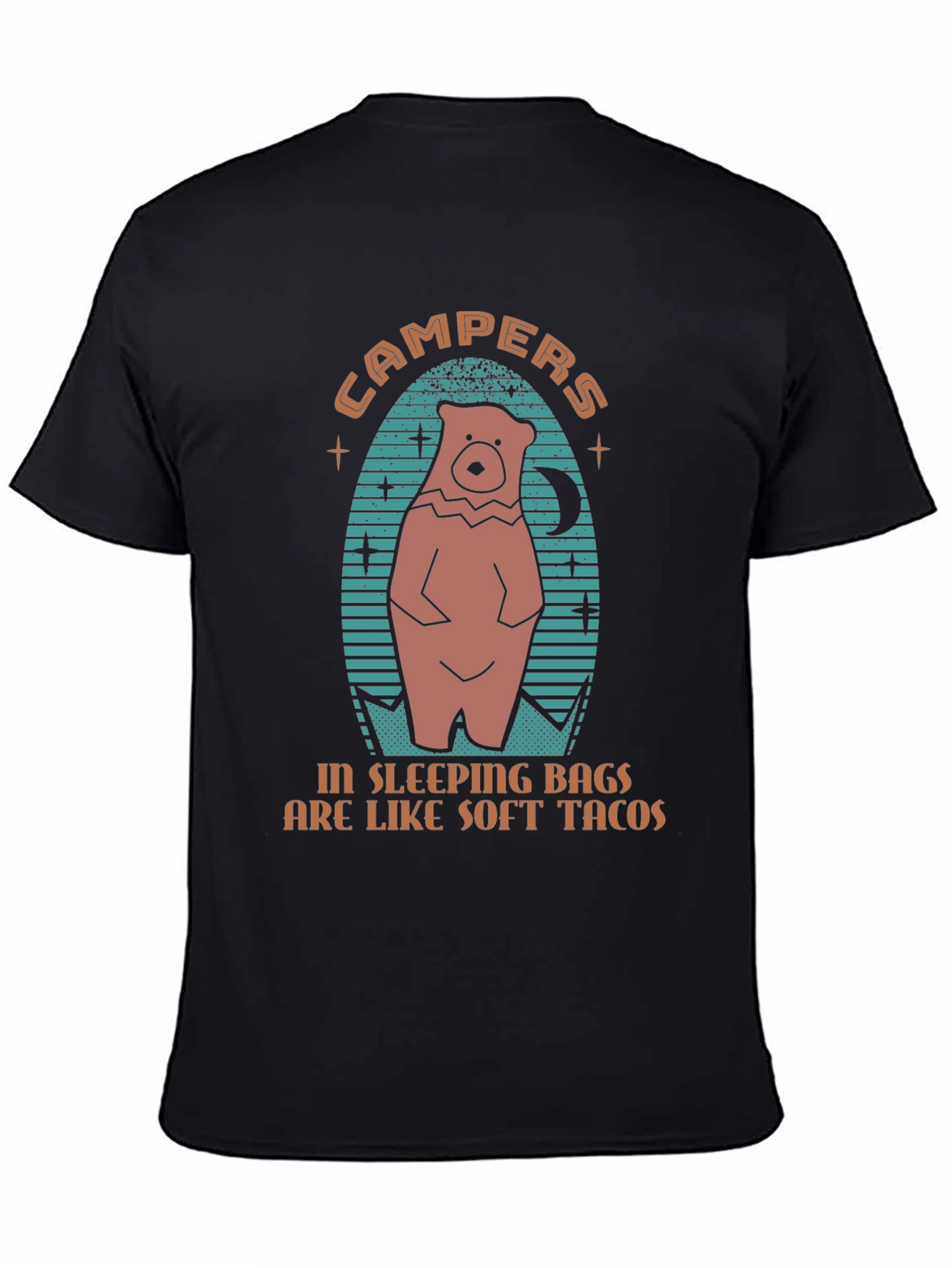 Campers Sleeping Bags Soft Tacos Graphic Tee