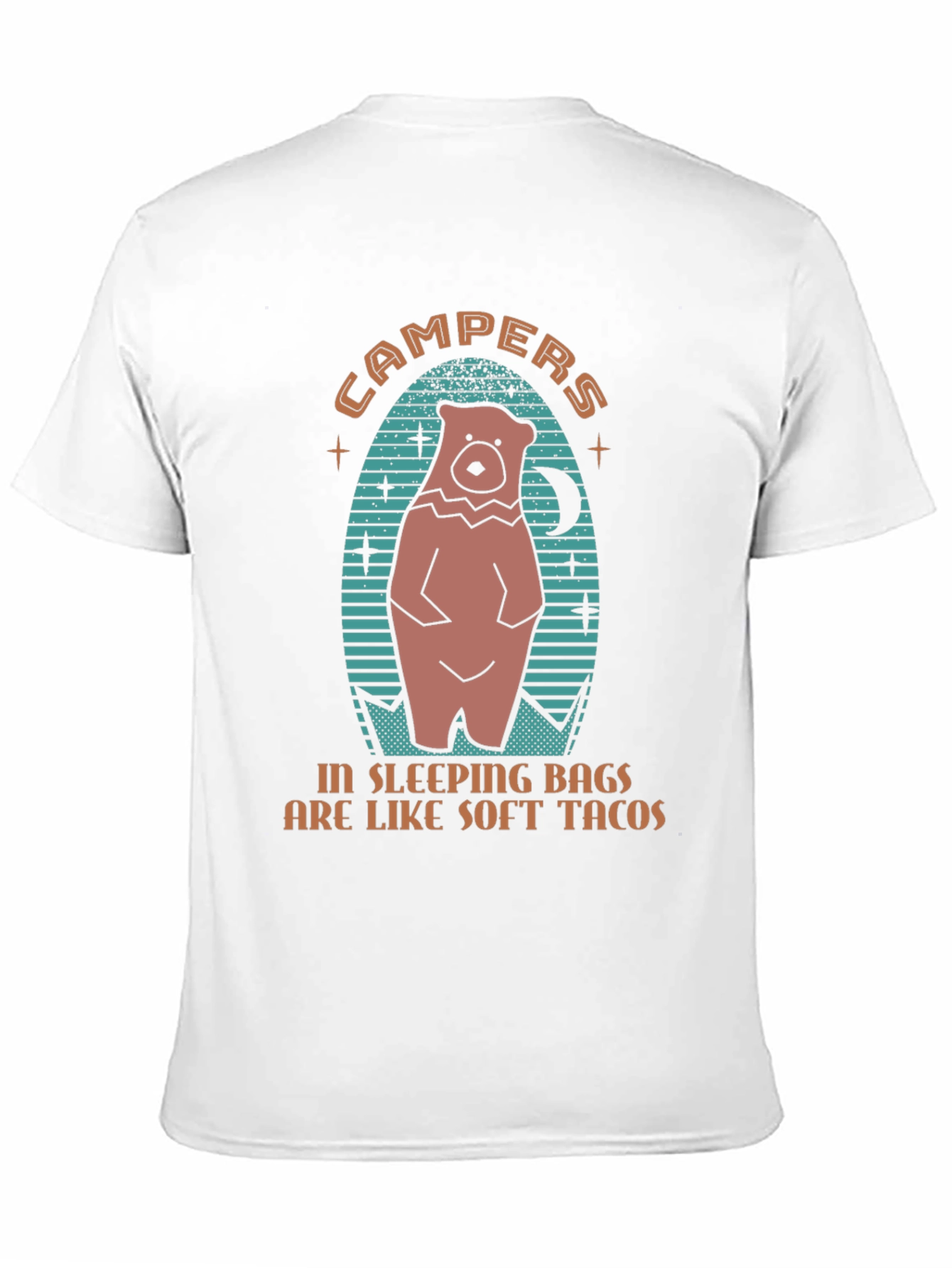 Campers Sleeping Bags Soft Tacos Graphic Tee
