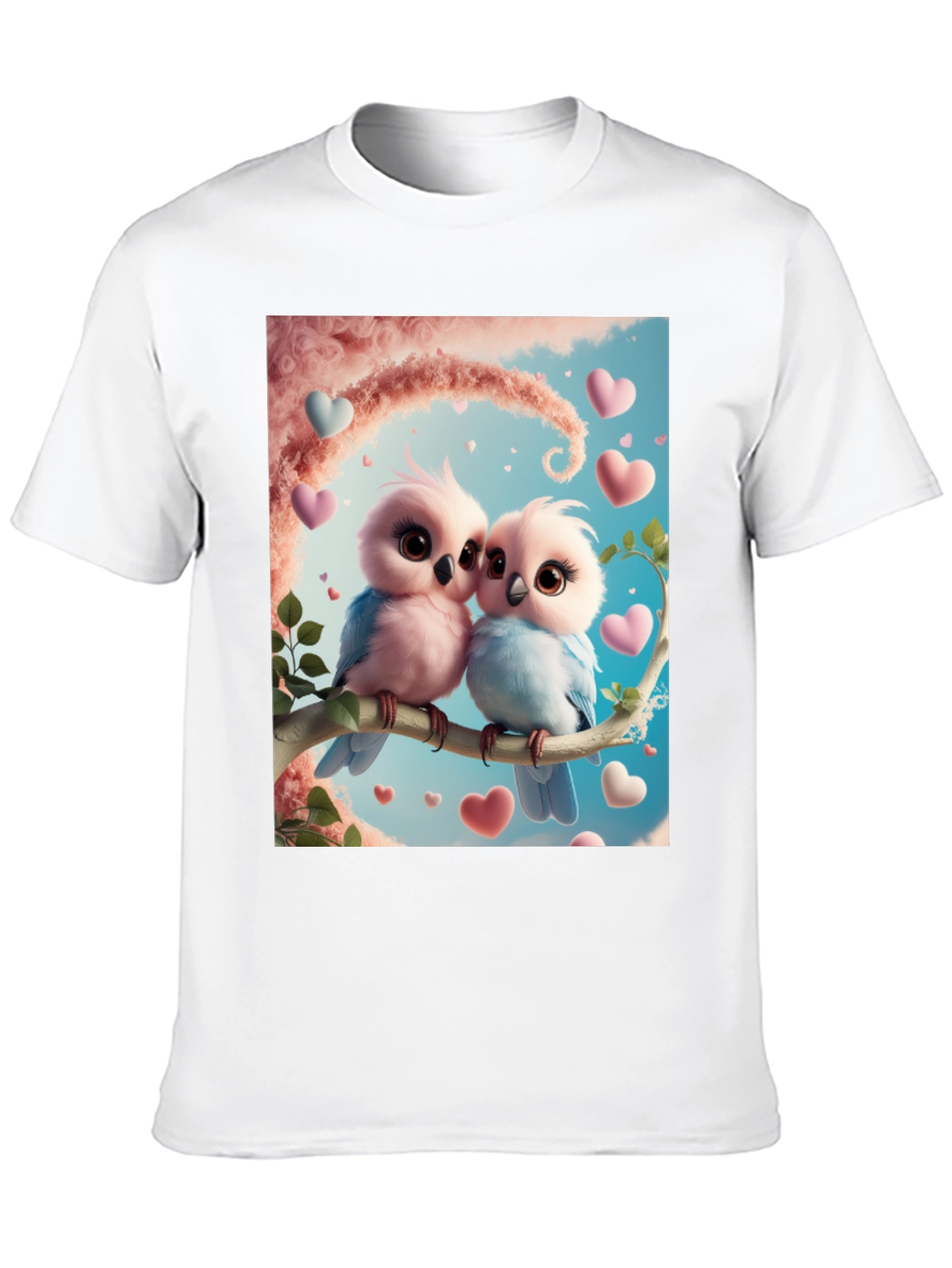 Love Birds Graphic Tee - Cute Couple T-Shirt