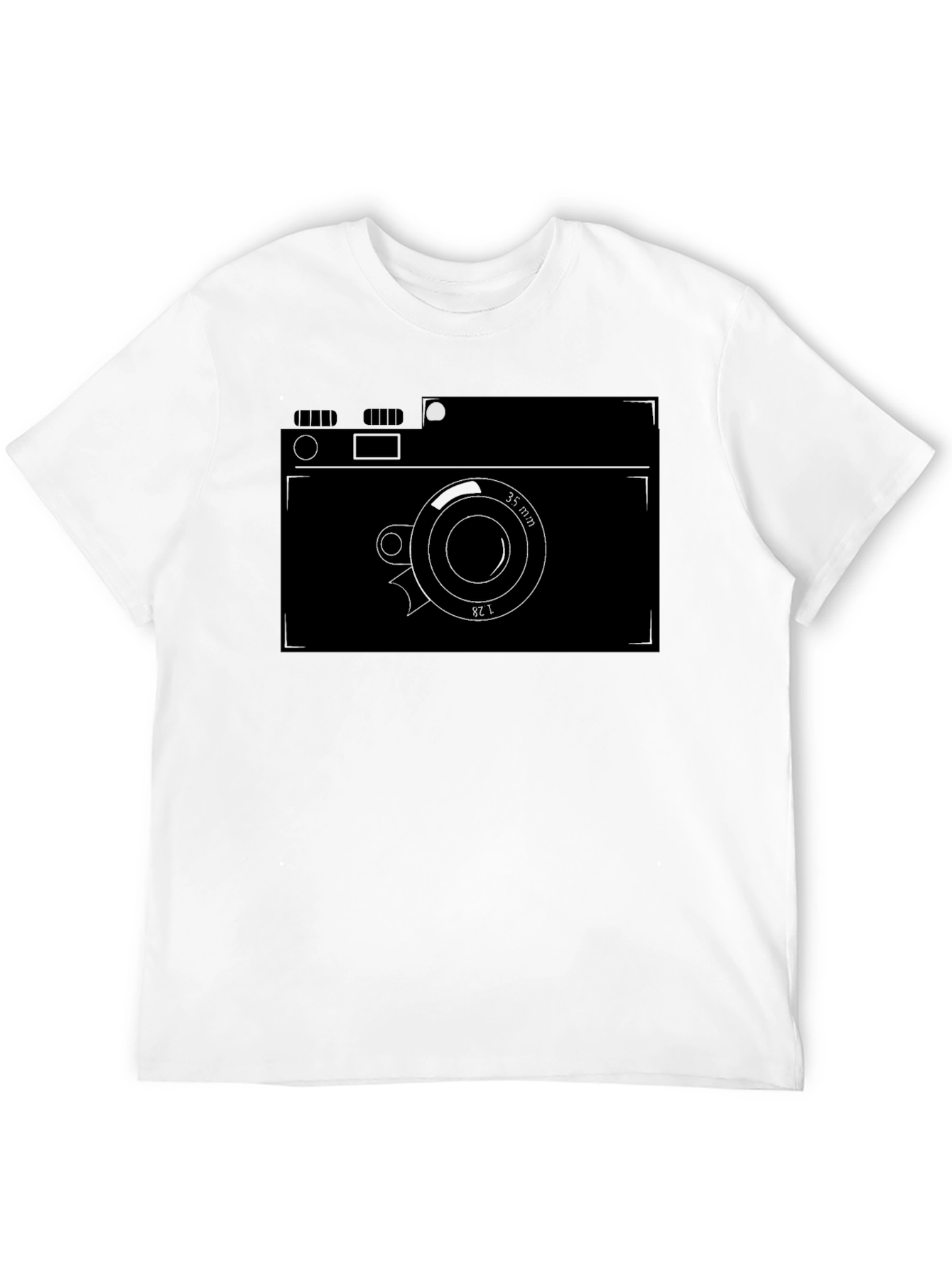 Retro Camera Graphic Tee - Black