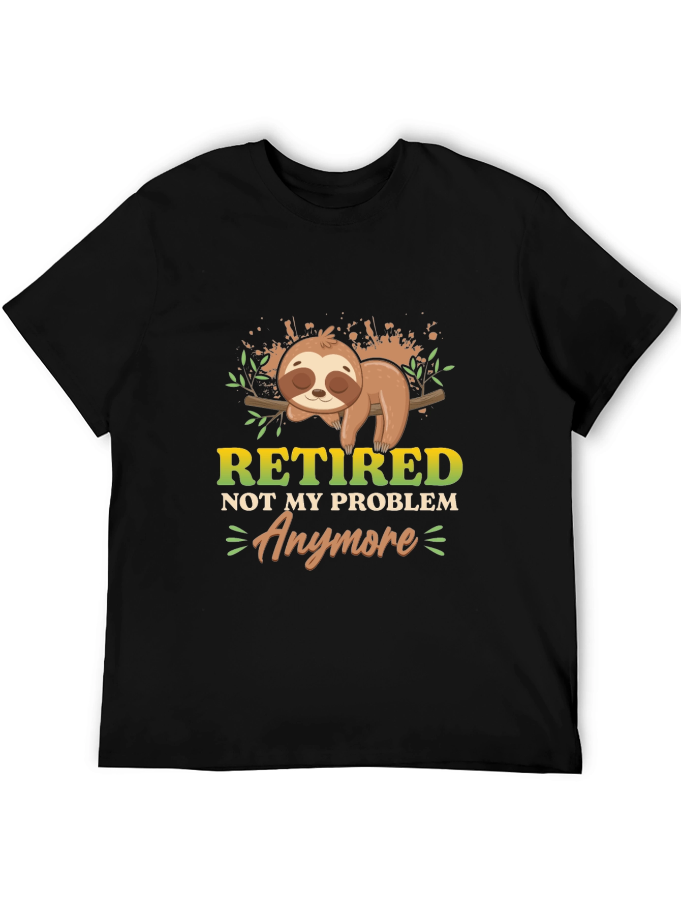 Retired Sloth Graphic T-Shirt