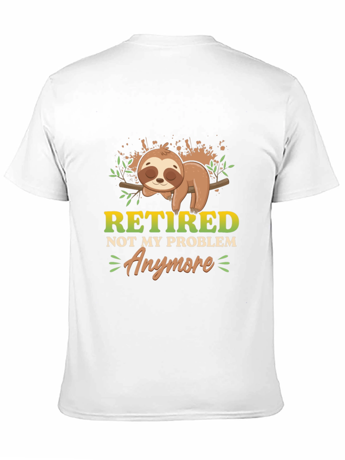 Retired Sloth Graphic T-Shirt