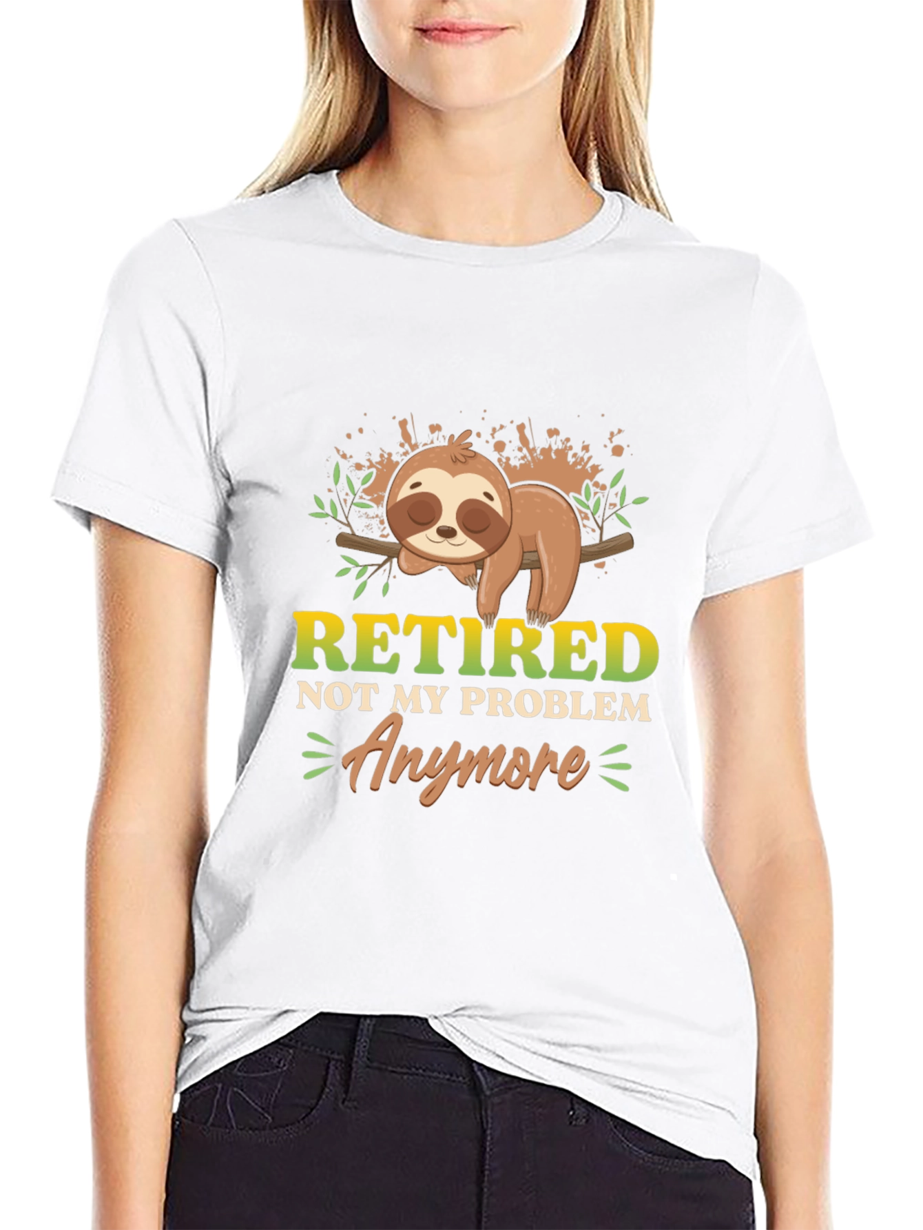 Retired Sloth Graphic T-Shirt