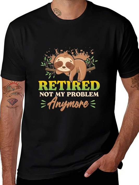 Retired Sloth Graphic T-Shirt