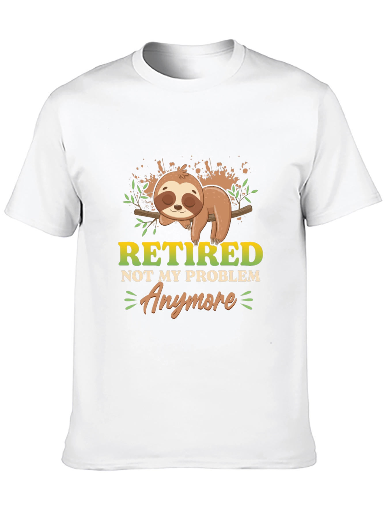 Retired Sloth Graphic T-Shirt