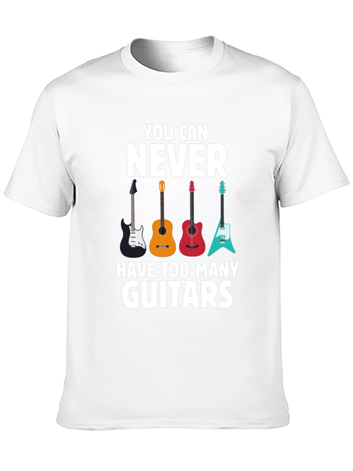 Guitar T-Shirt - Never Too Many Guitars