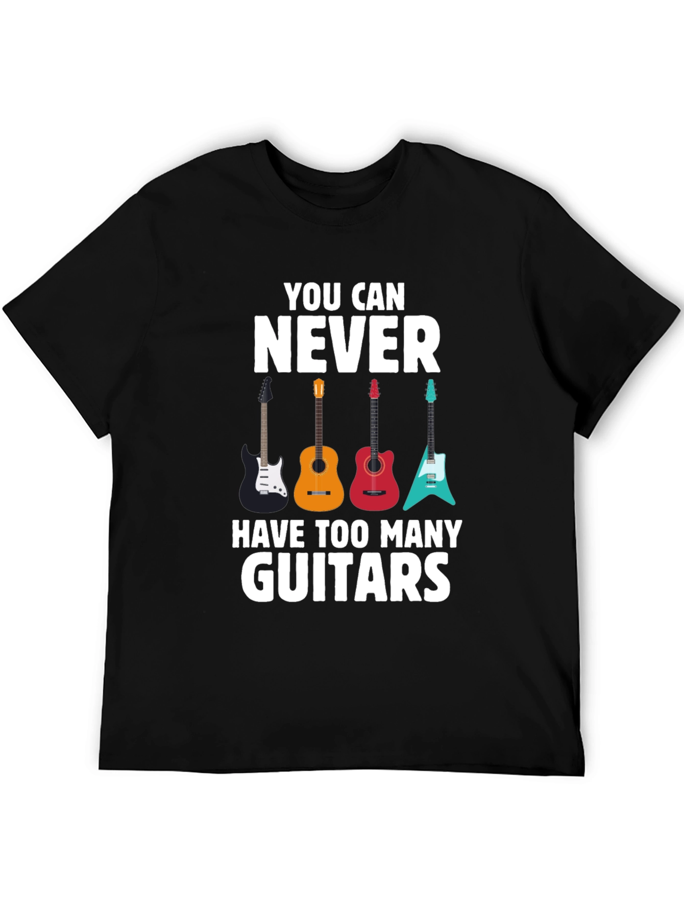 Guitar T-Shirt - Never Too Many Guitars